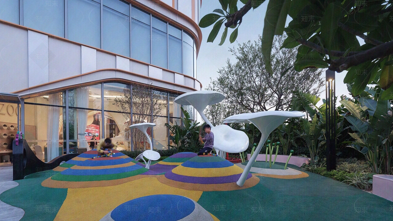 现代小区外景贴图下载【ID:1191086235】