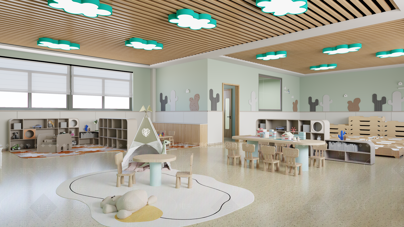 现代幼儿园3D模型下载【ID:1191088809】