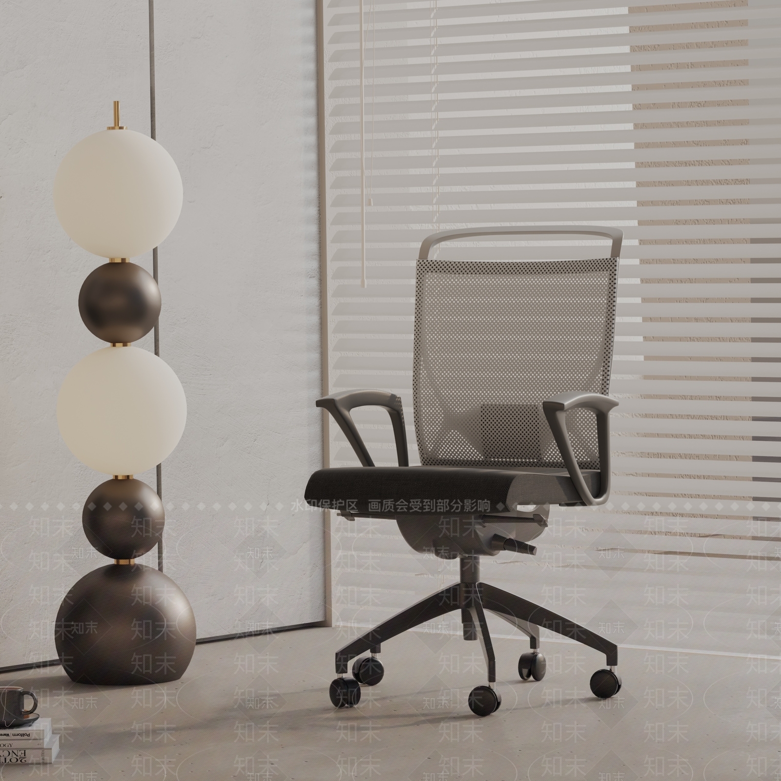 现代办公椅3D模型下载【ID:1191096035】
