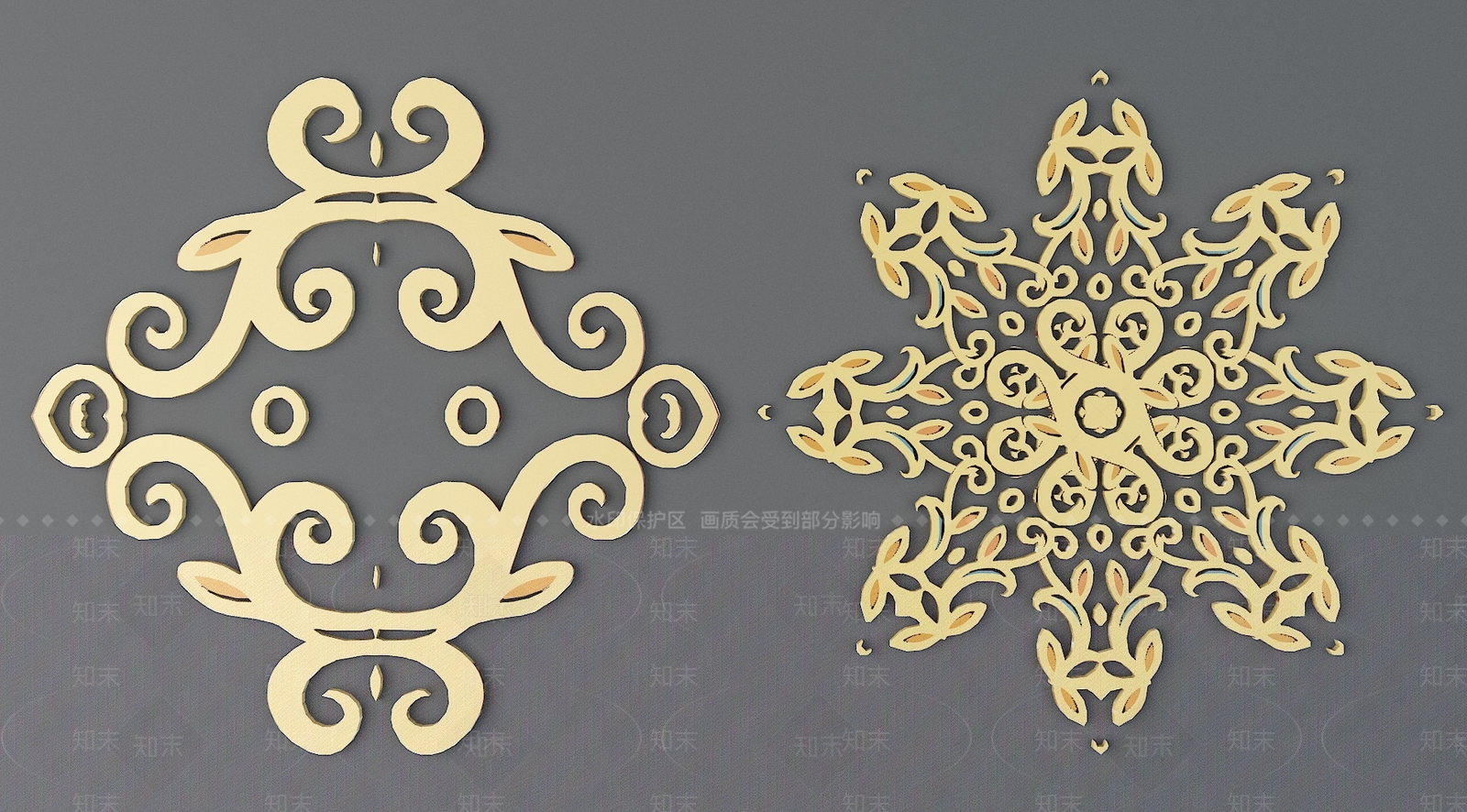 中式新中式雕花3D模型下载【ID:1191099552】