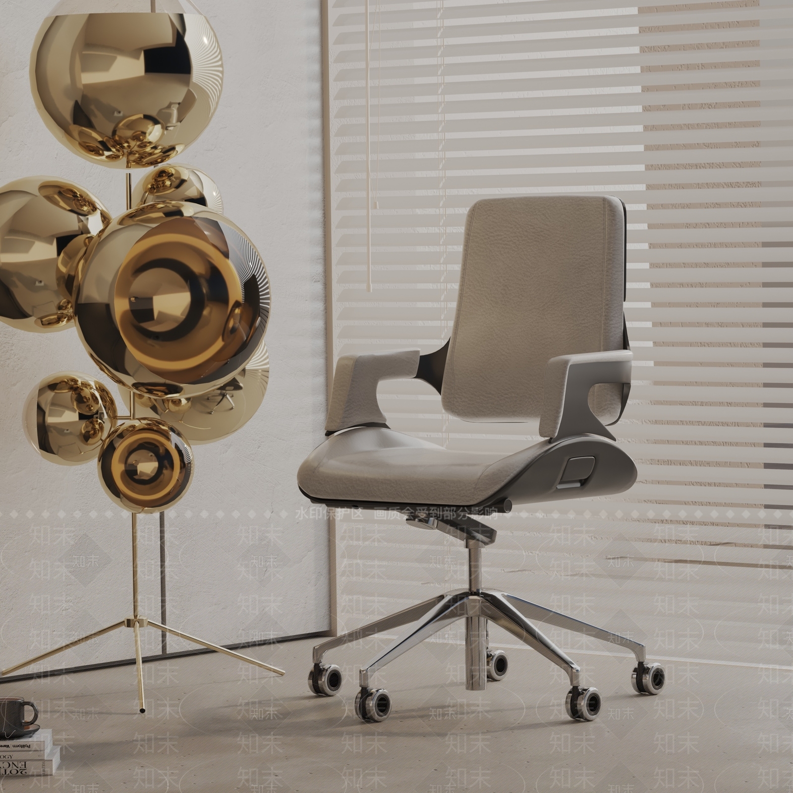 现代办公椅3D模型下载【ID:1191100836】