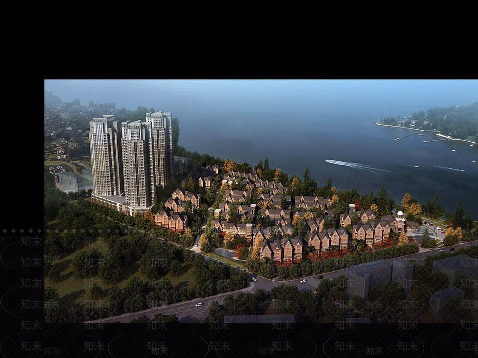 现代室外小区楼盘别墅3D模型下载【ID:1191102397】