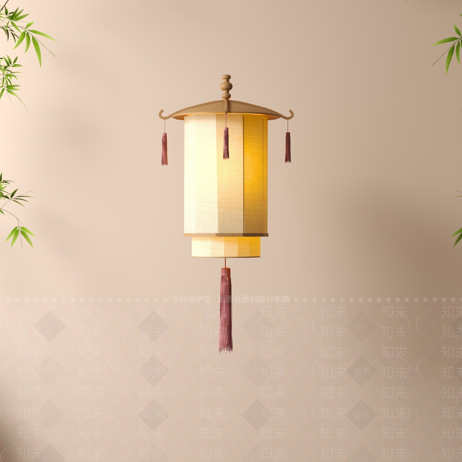 现代新中式灯笼SU模型下载【ID:1191104799】
