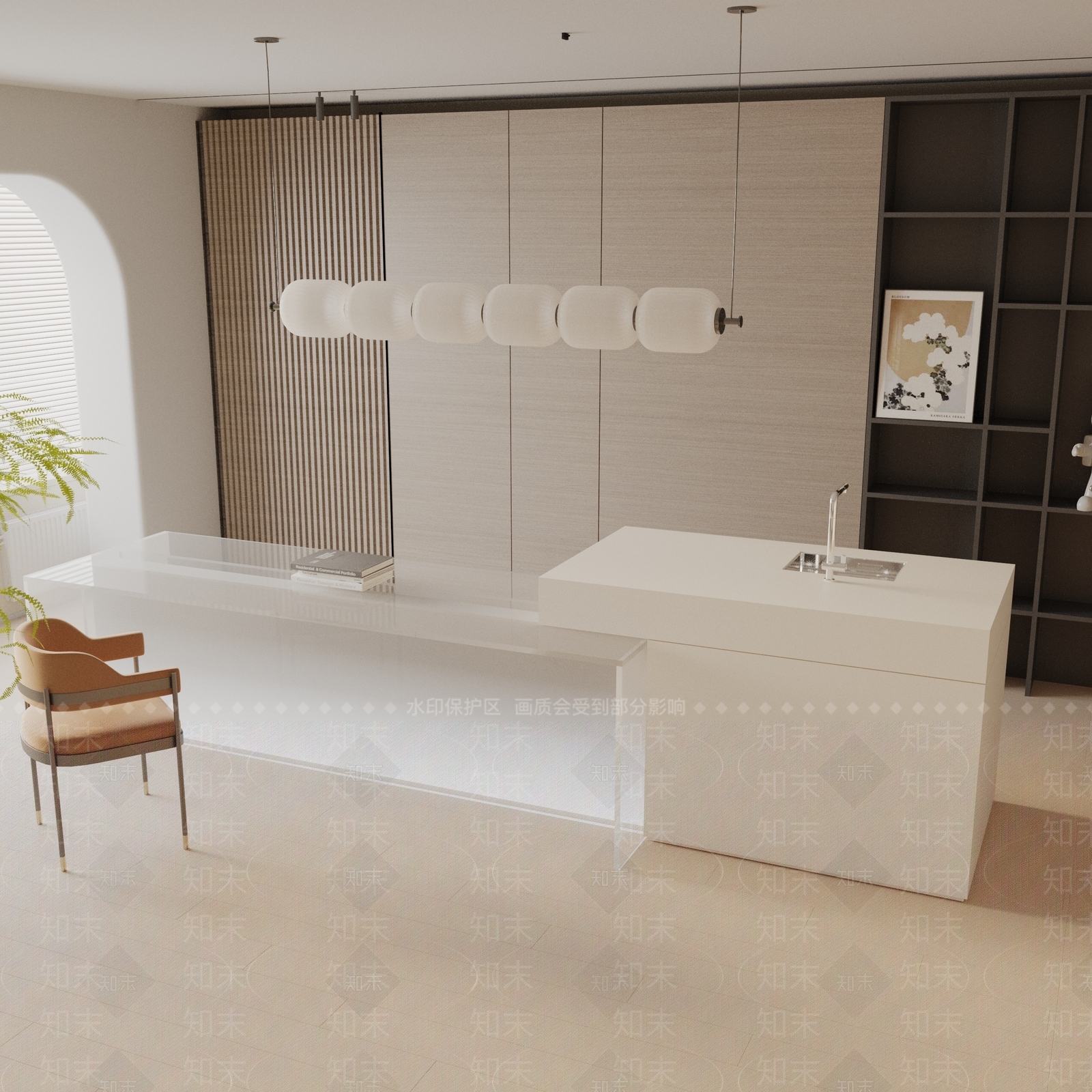 现代餐桌3D模型下载【ID:1191105173】
