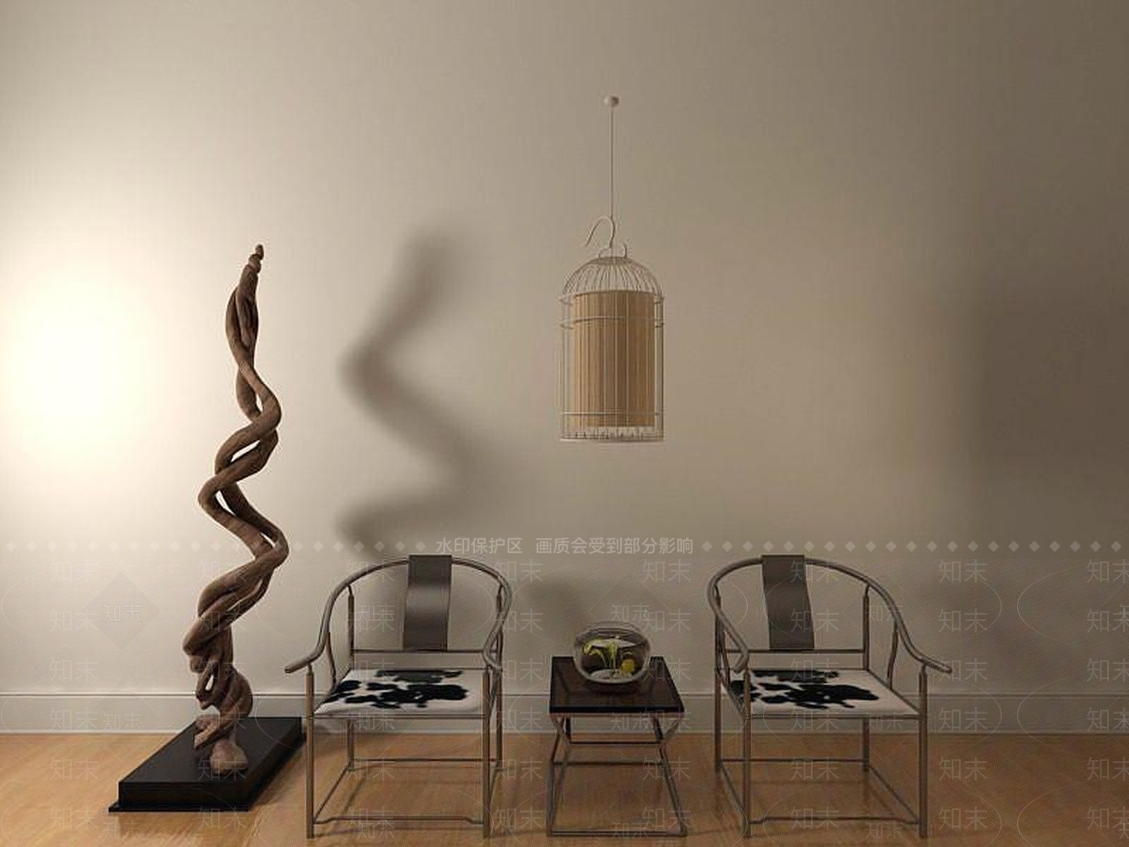 现代椅子茶几3D模型下载【ID:1191105089】