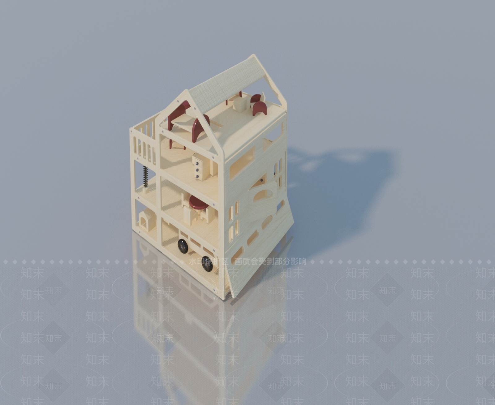 现代单人沙发3D模型下载【ID:1191107819】