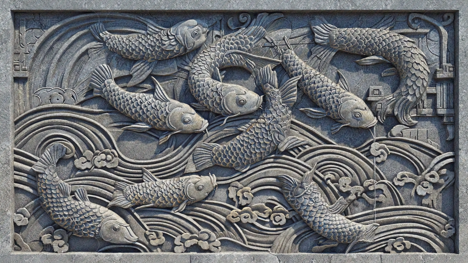 新中式石雕贴图下载【ID:1191107273】