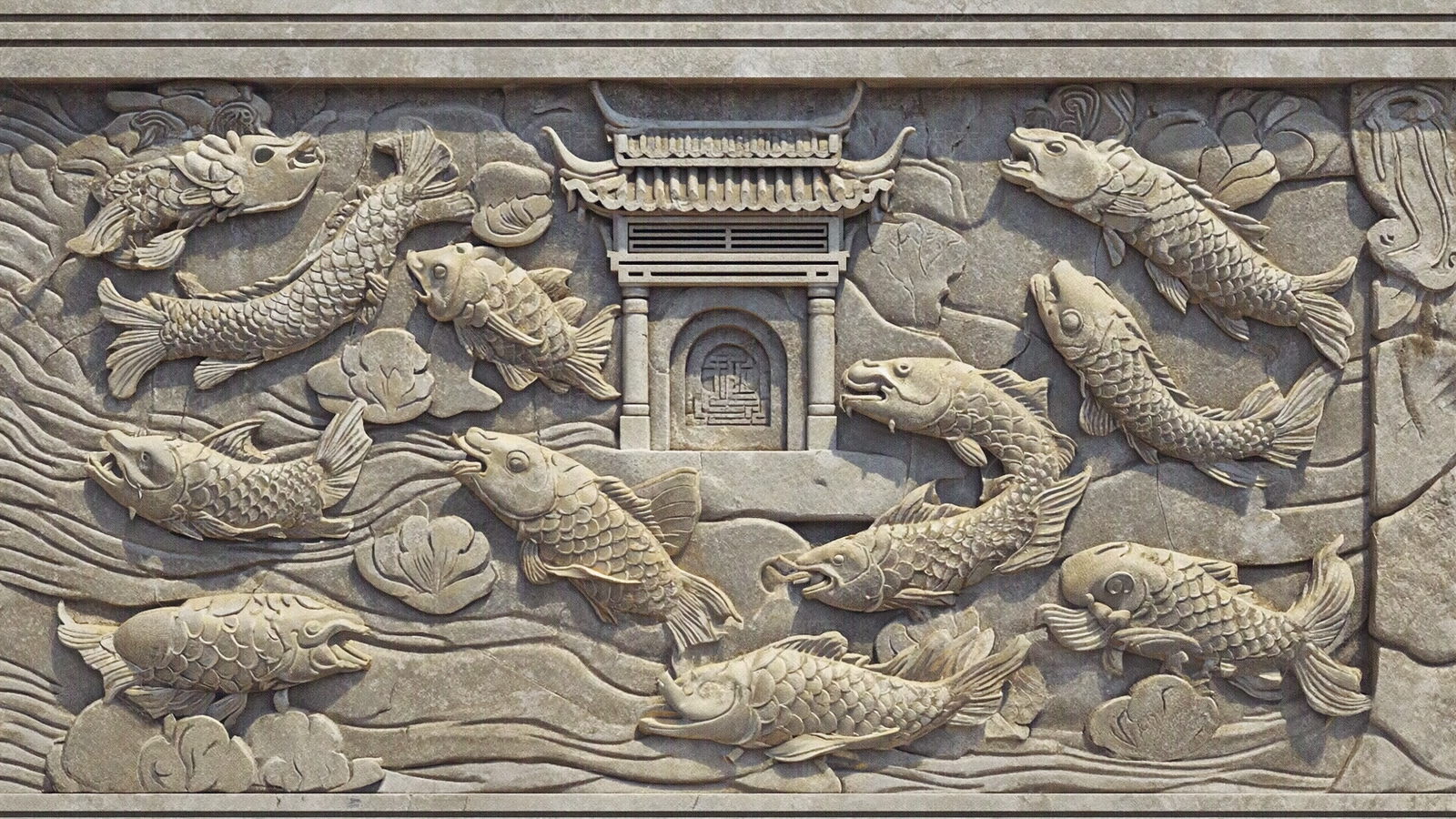 新中式石雕贴图下载【ID:1191108912】