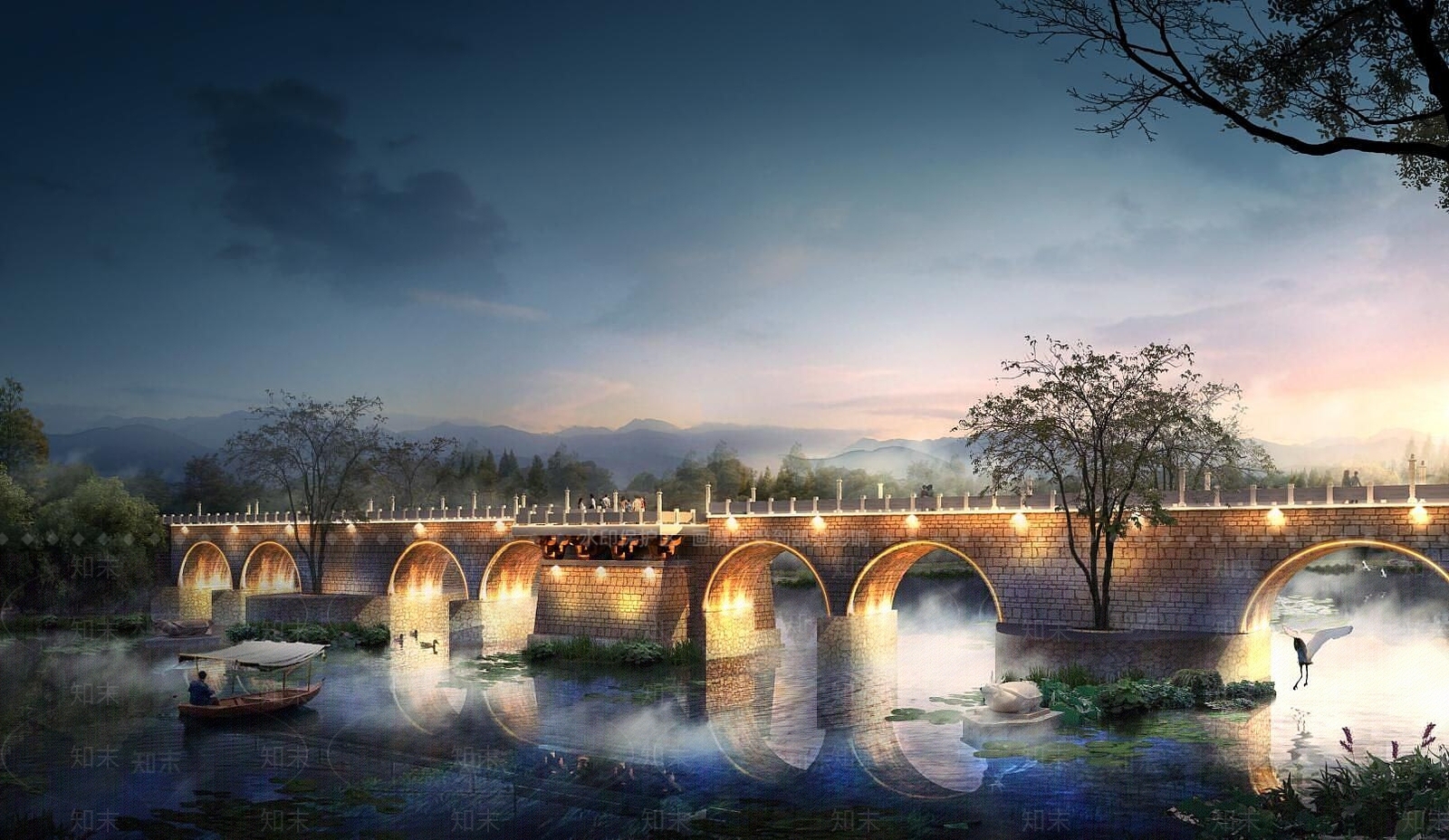 现代大桥3D模型下载【ID:1191109124】