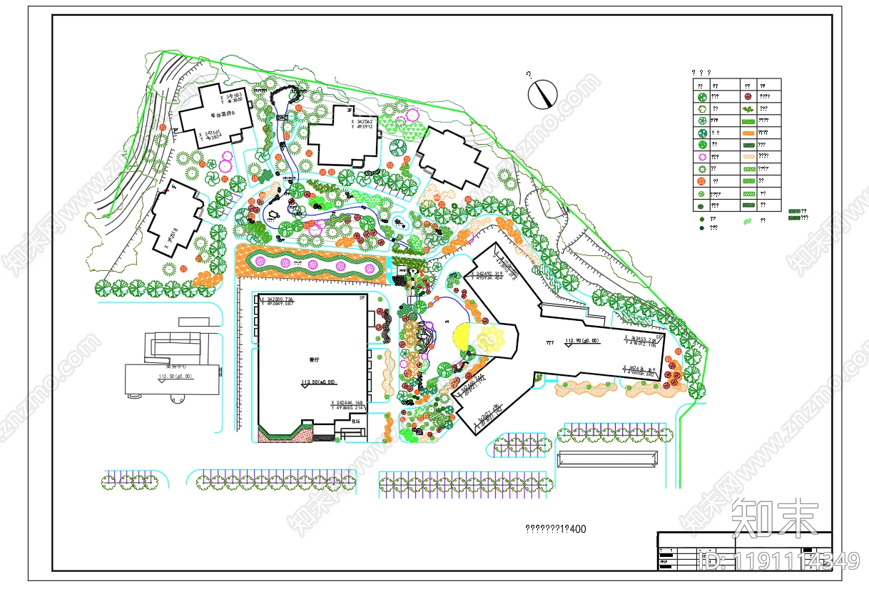 度假村景观施工图下载【ID:1191114349】