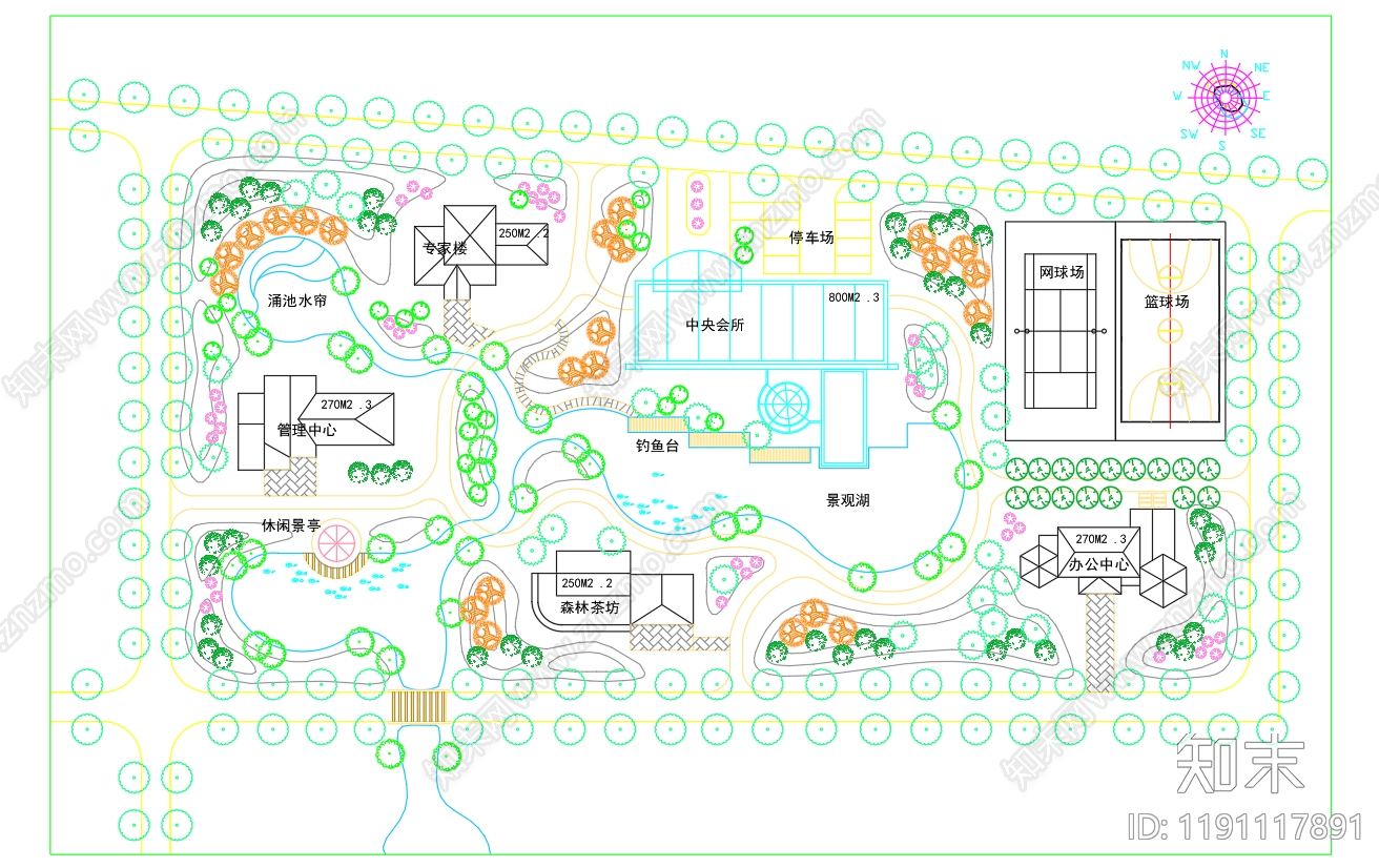 酒店景观施工图下载【ID:1191117891】