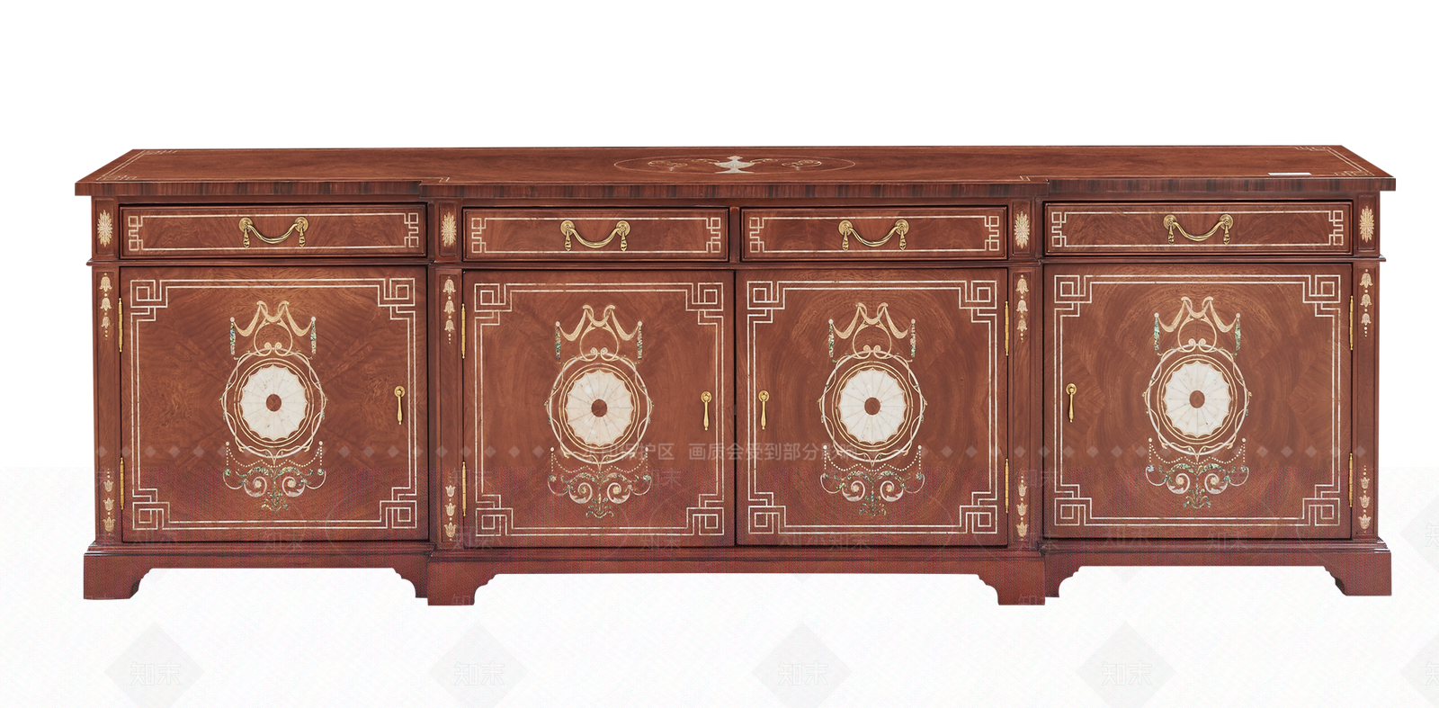 复古欧式电视柜3D模型下载【ID:1191126899】