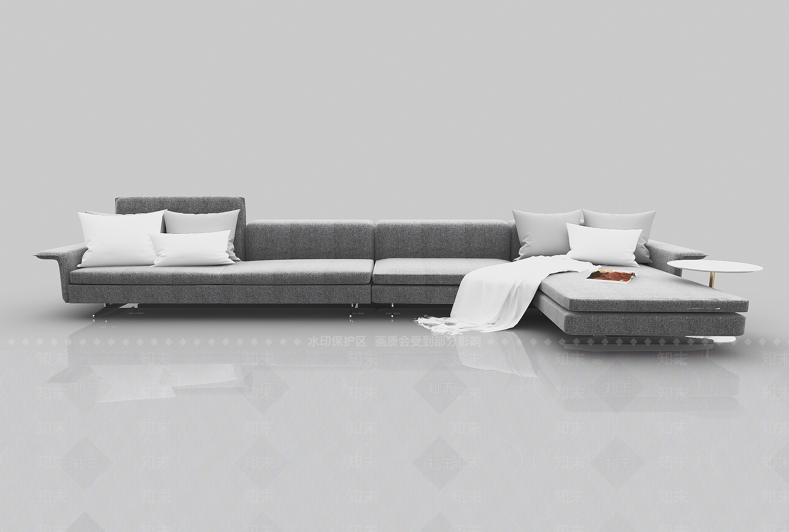 现代沙发组合3D模型下载【ID:1191133515】