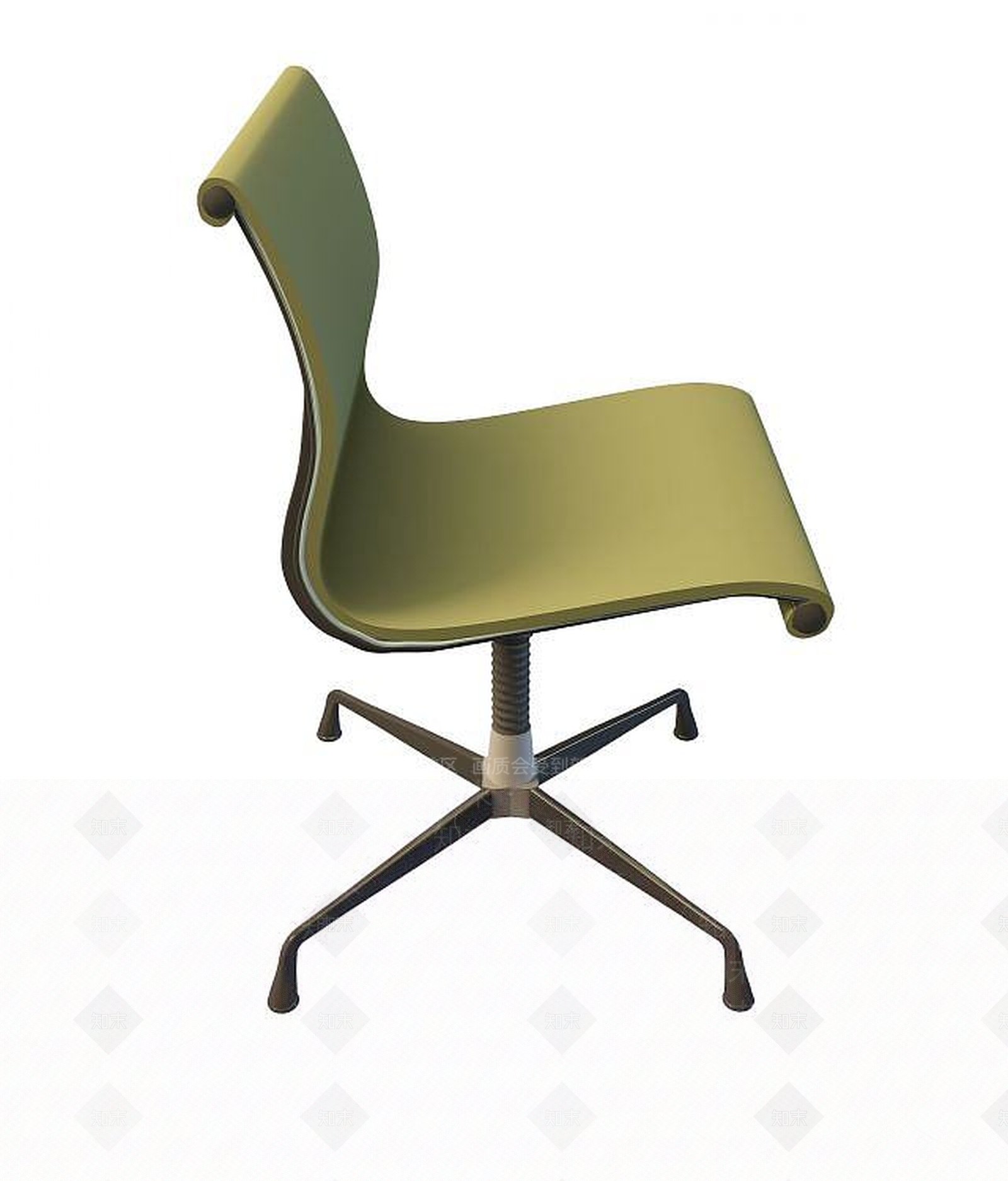 现代简易办公椅3D模型下载【ID:1191133686】