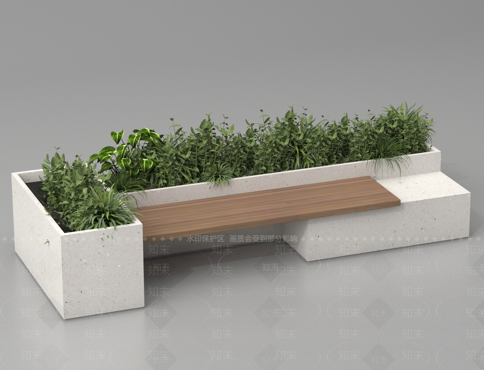 现代景观座椅3D模型下载【ID:1191134436】