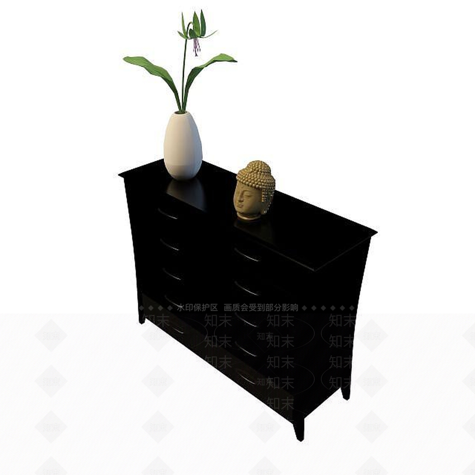现代衣柜3D模型下载【ID:1199508437】
