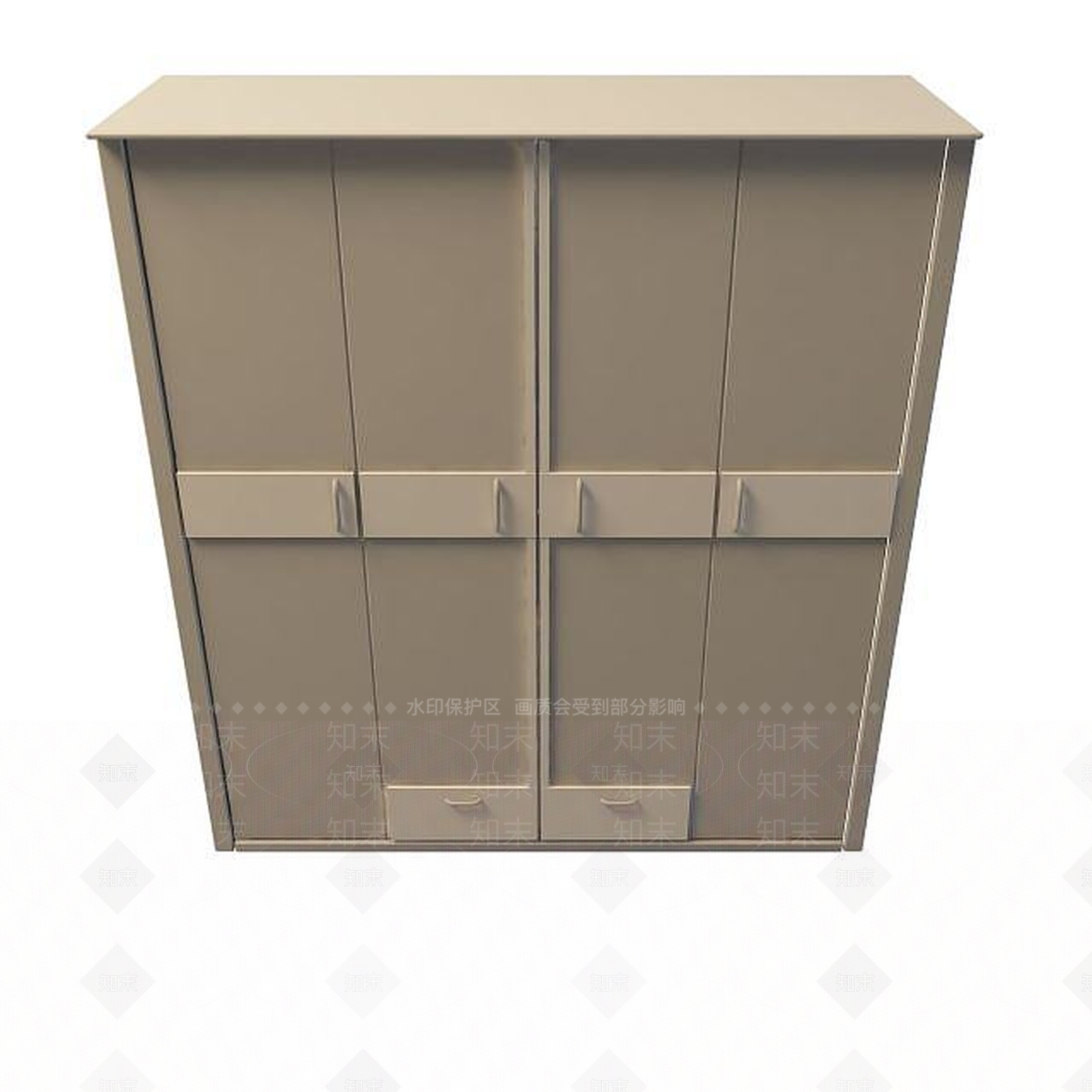 现代衣柜3D模型下载【ID:1199508308】