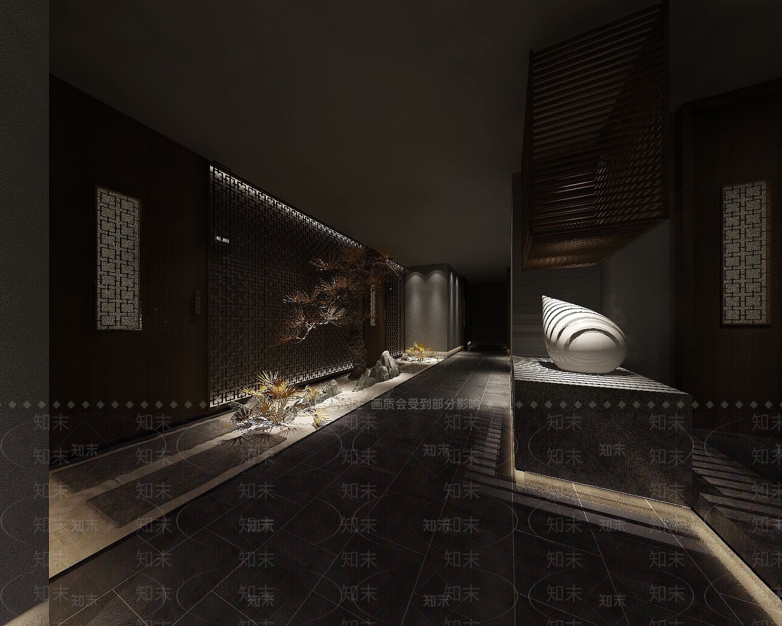 现代办公大厅3D模型下载【ID:1191136137】