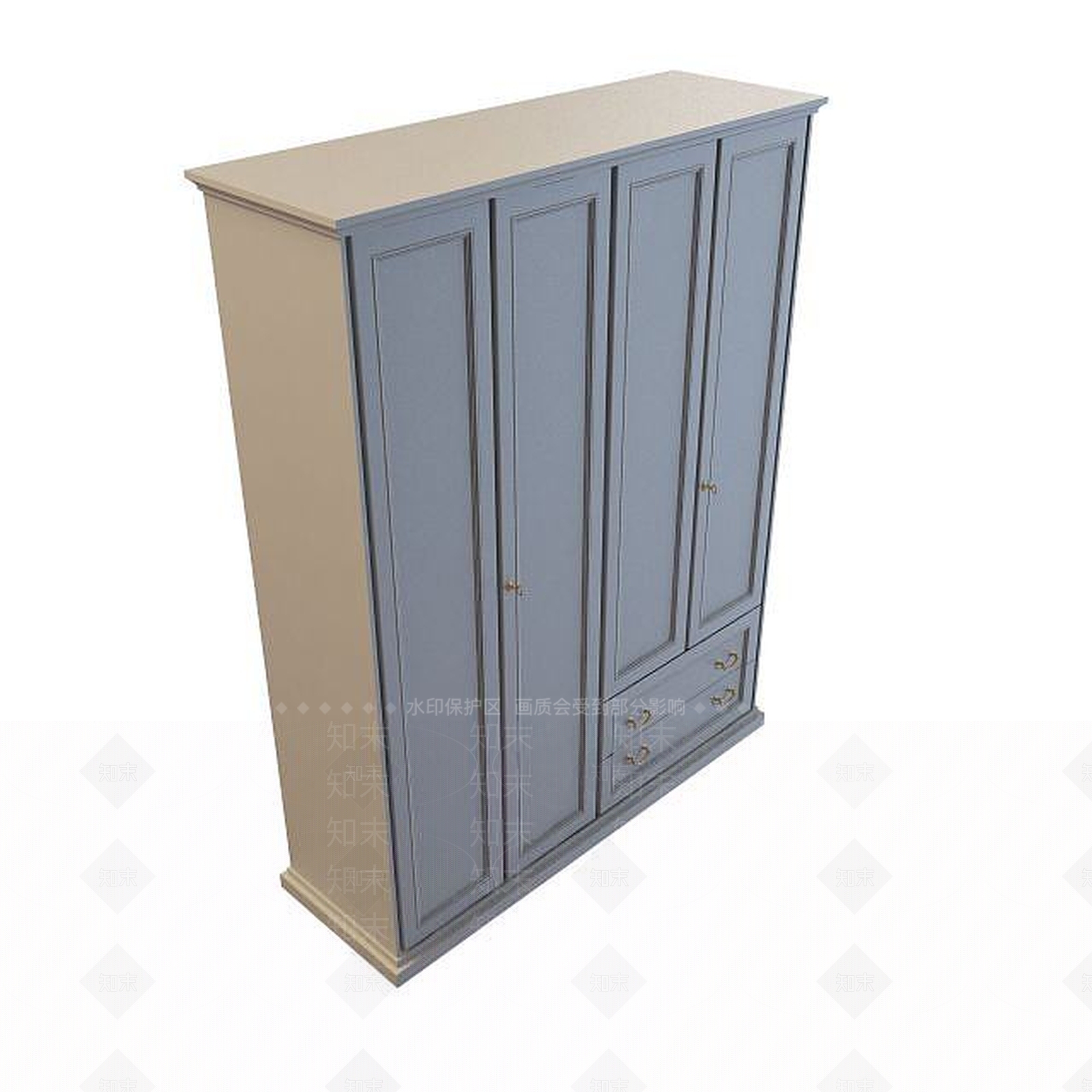现代衣柜3D模型下载【ID:1199508232】