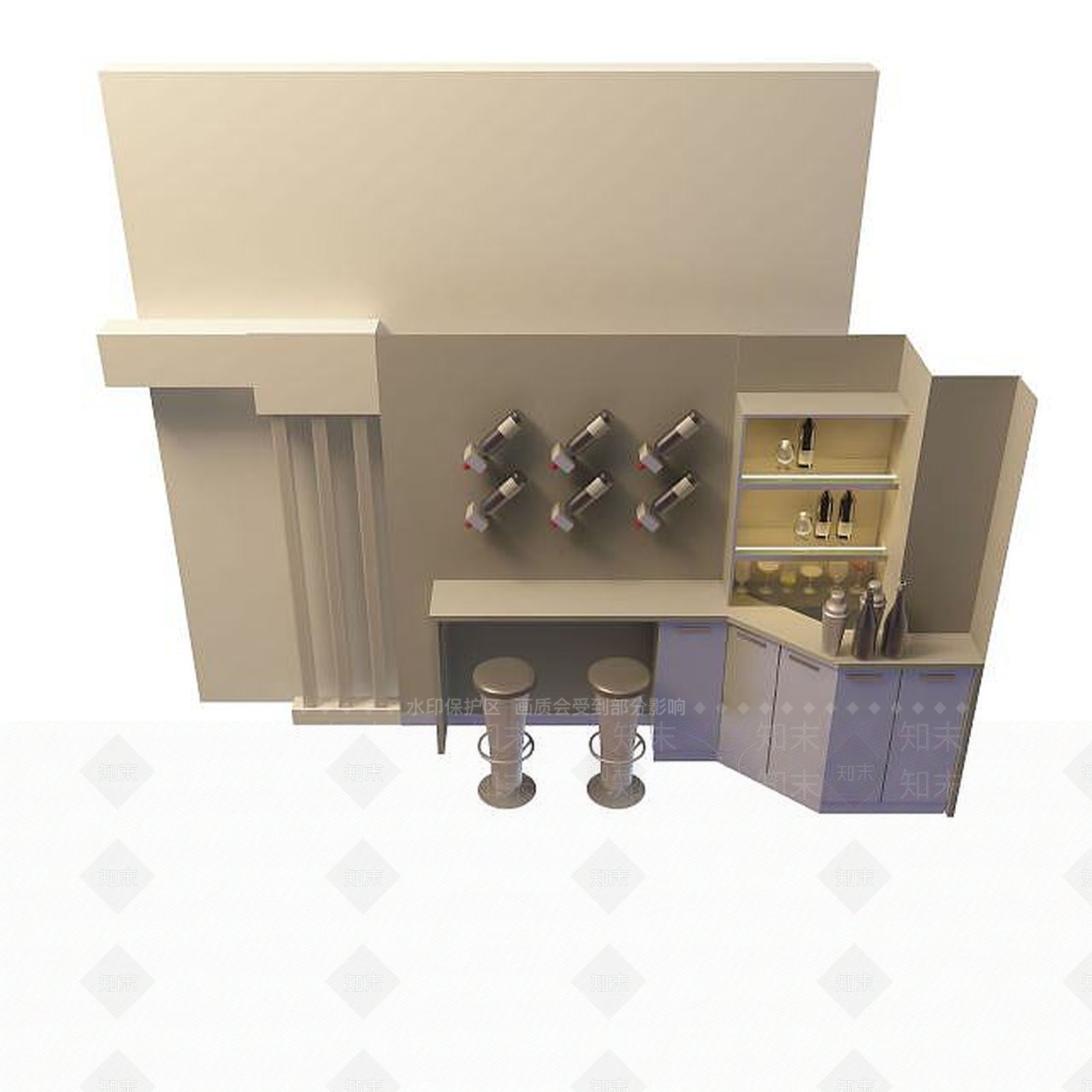 现代衣柜3D模型下载【ID:1199508164】