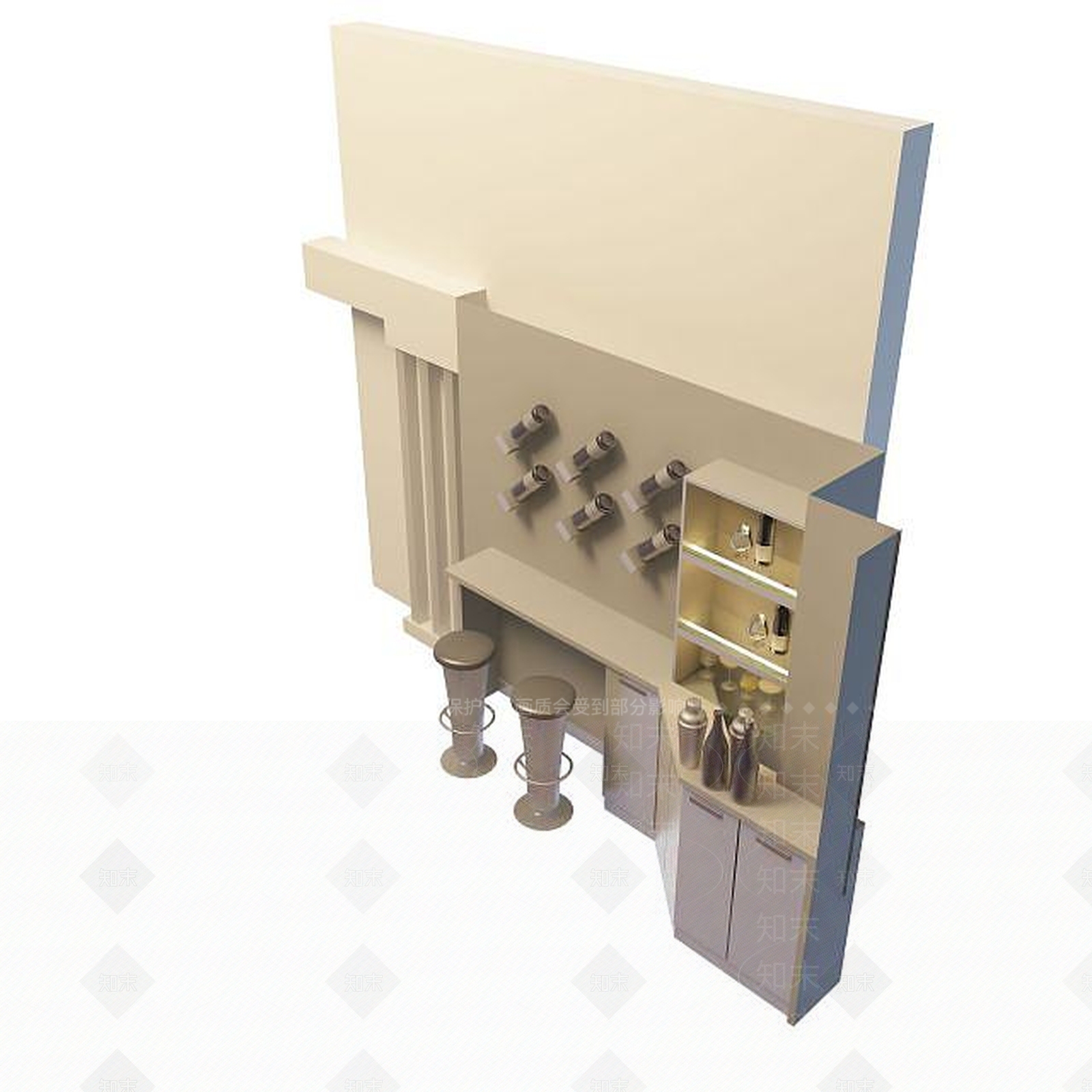 现代衣柜3D模型下载【ID:1199508164】