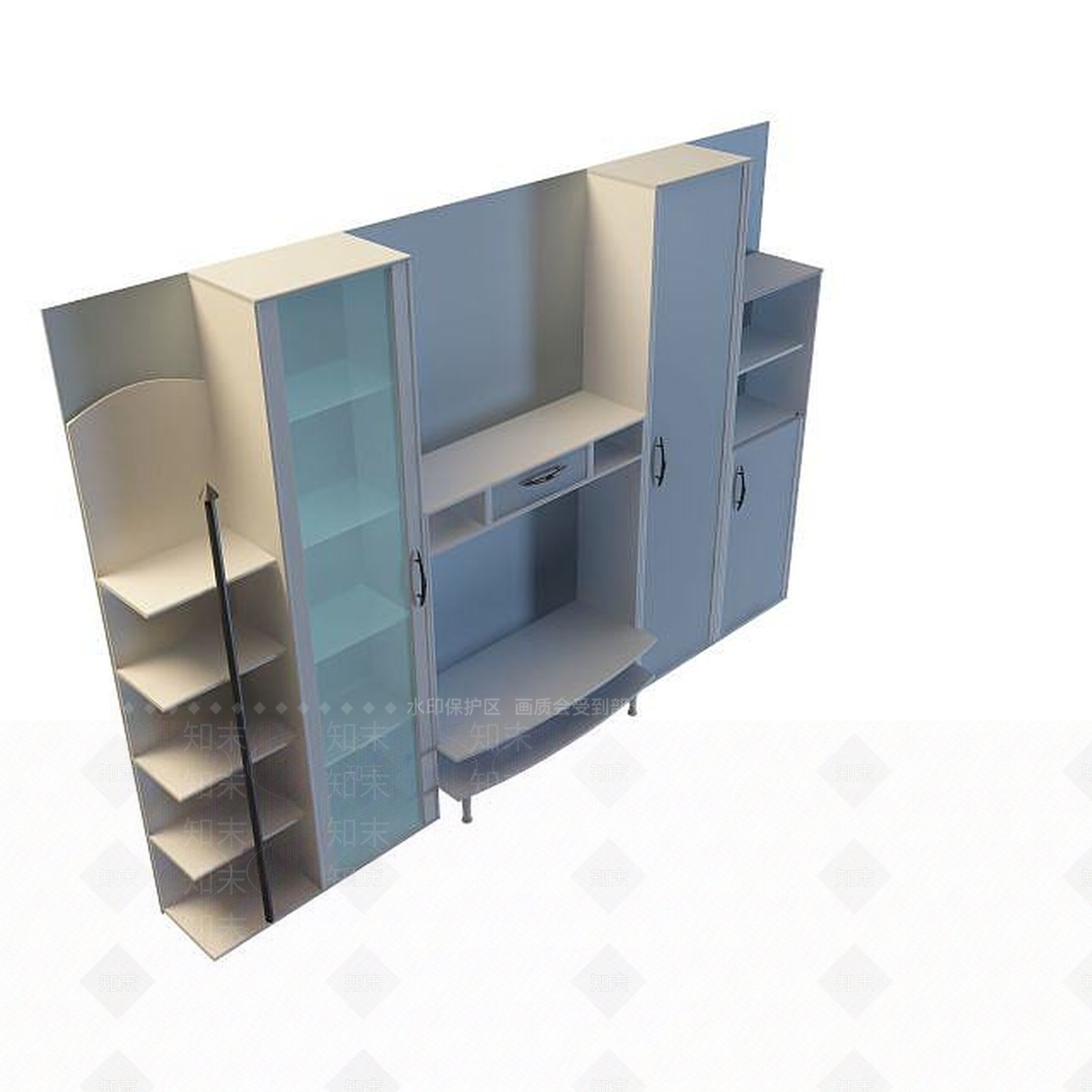 现代衣柜3D模型下载【ID:1199507876】