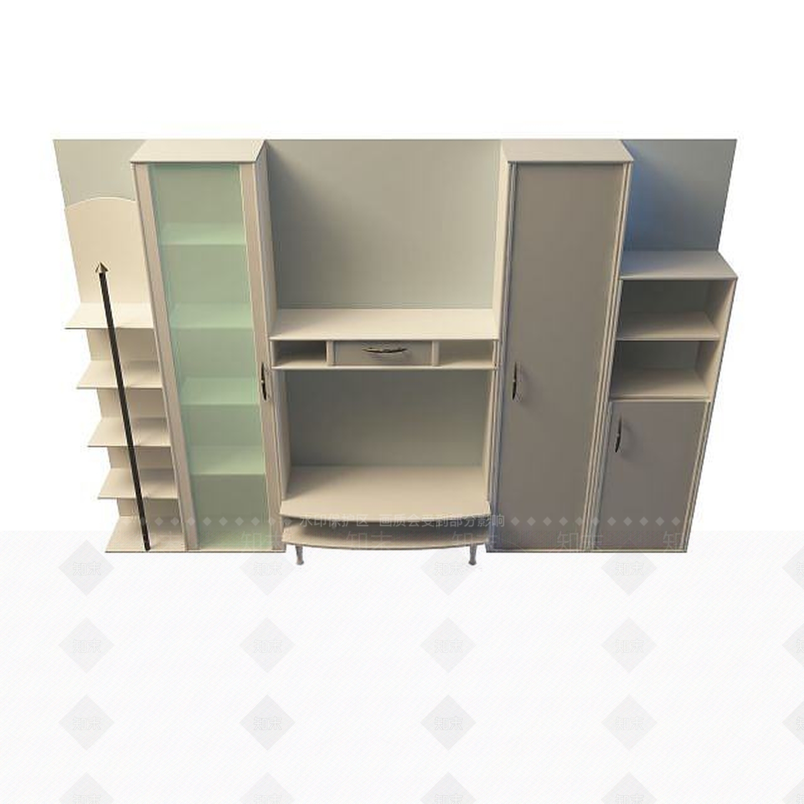 现代衣柜3D模型下载【ID:1199507876】