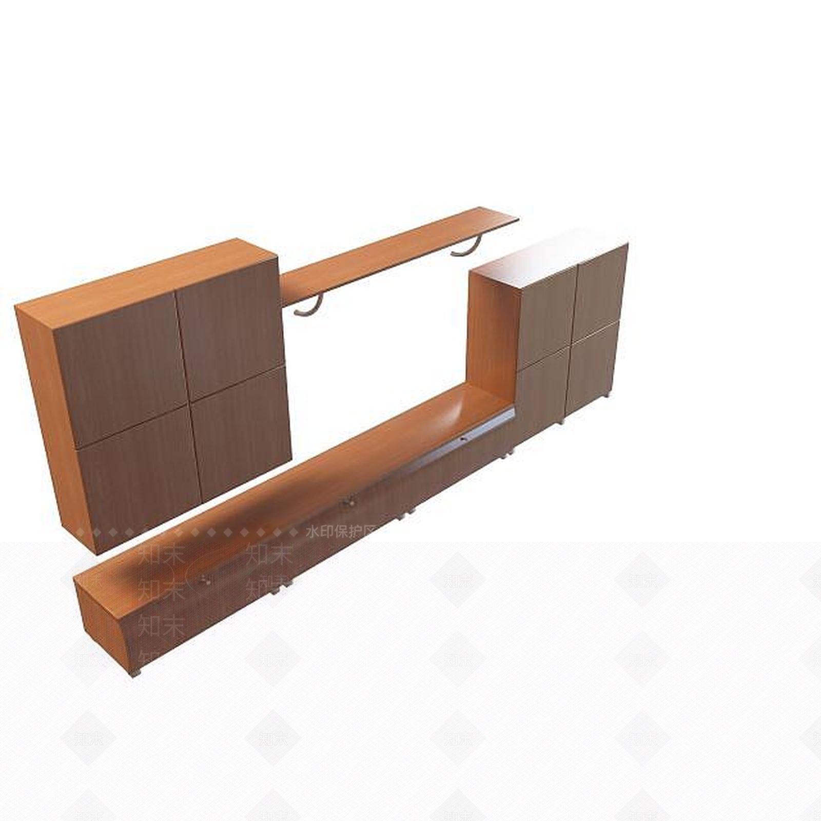 现代衣柜3D模型下载【ID:1191141190】