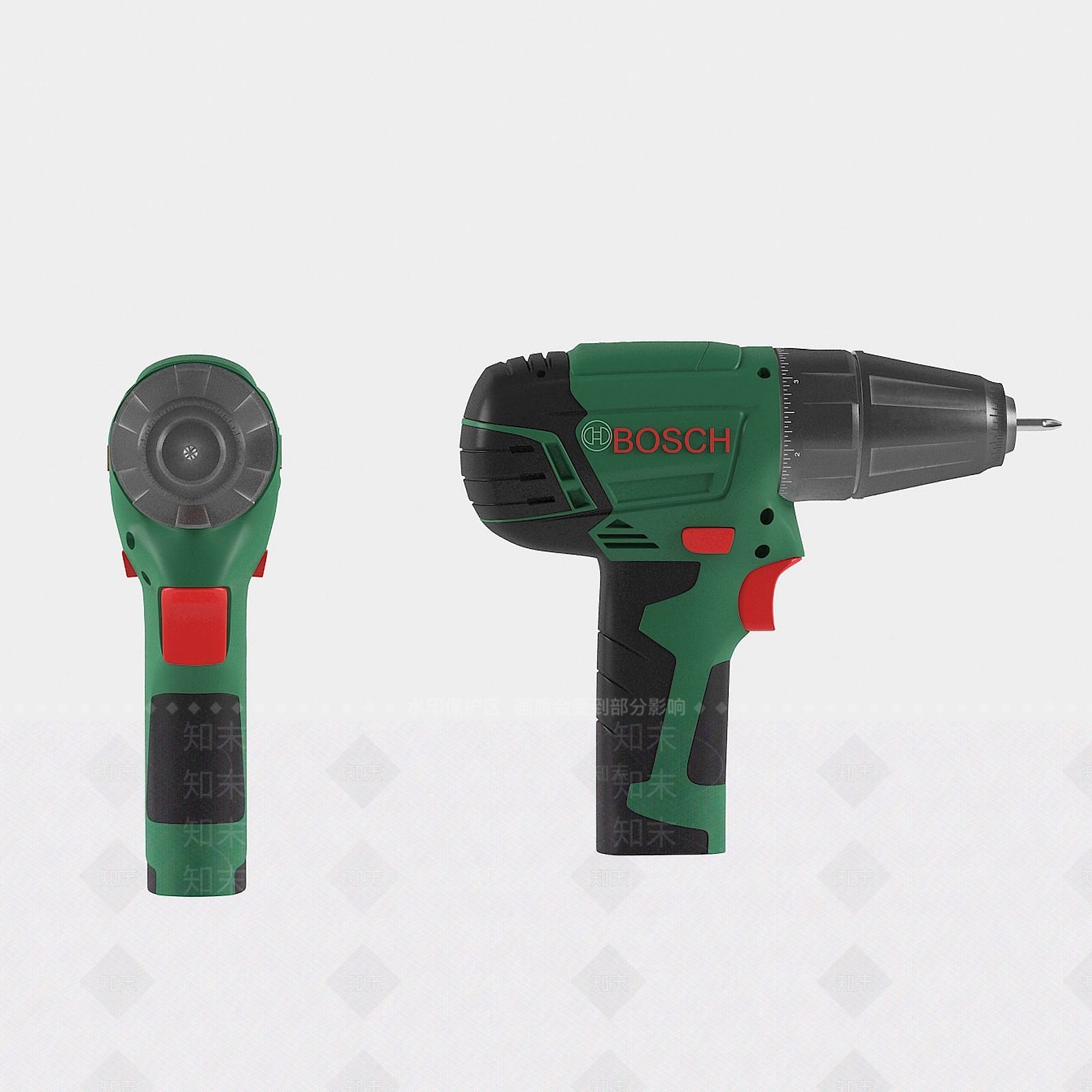 现代工具电钻3D模型下载【ID:1191142799】