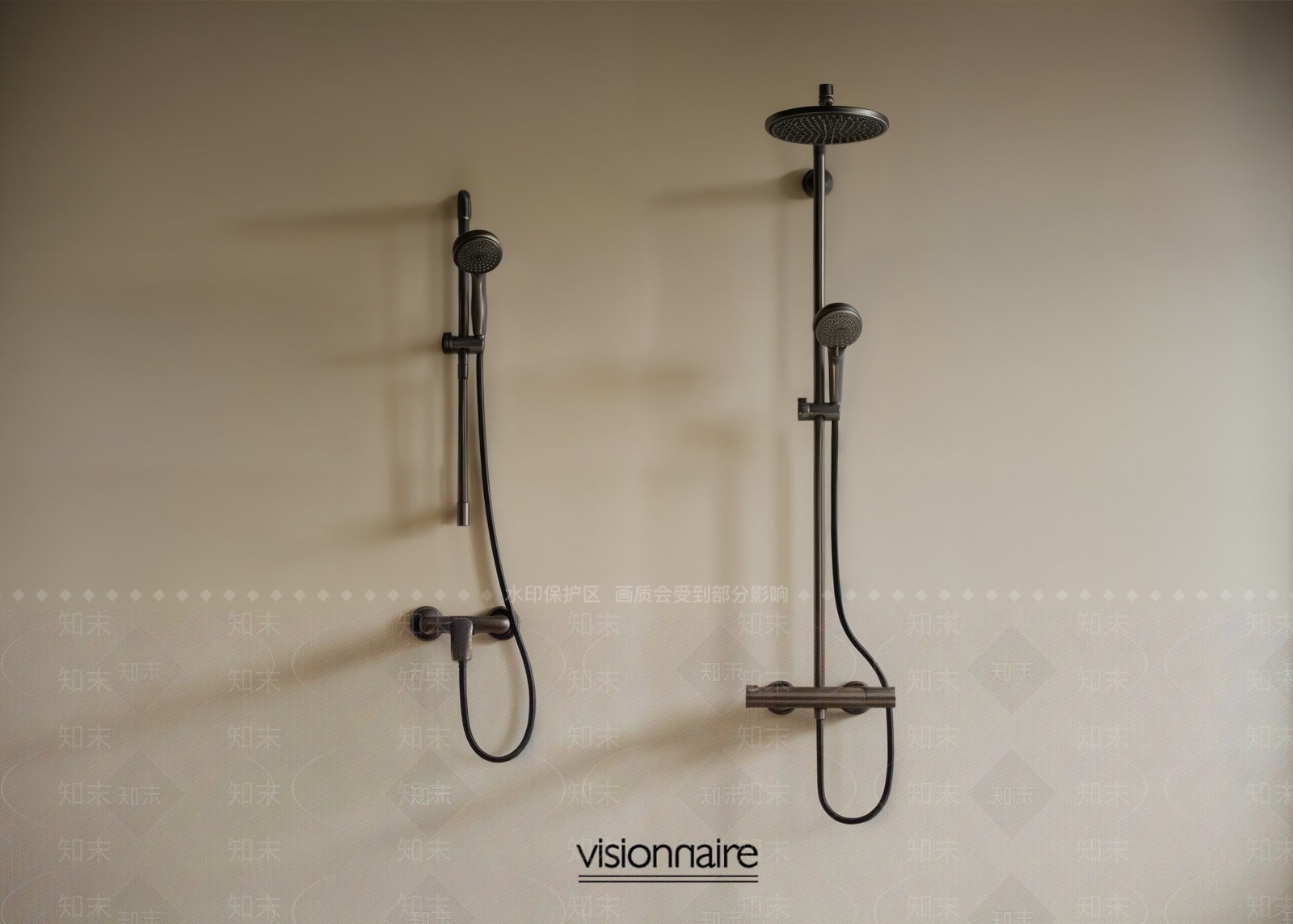 淋浴花洒SU模型下载【ID:1191145361】