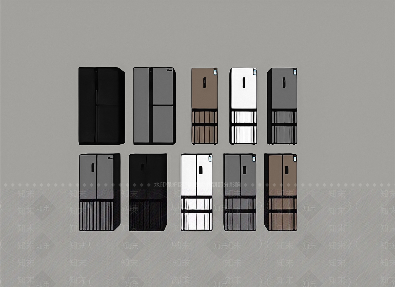 冰箱SU模型下载【ID:1191153974】