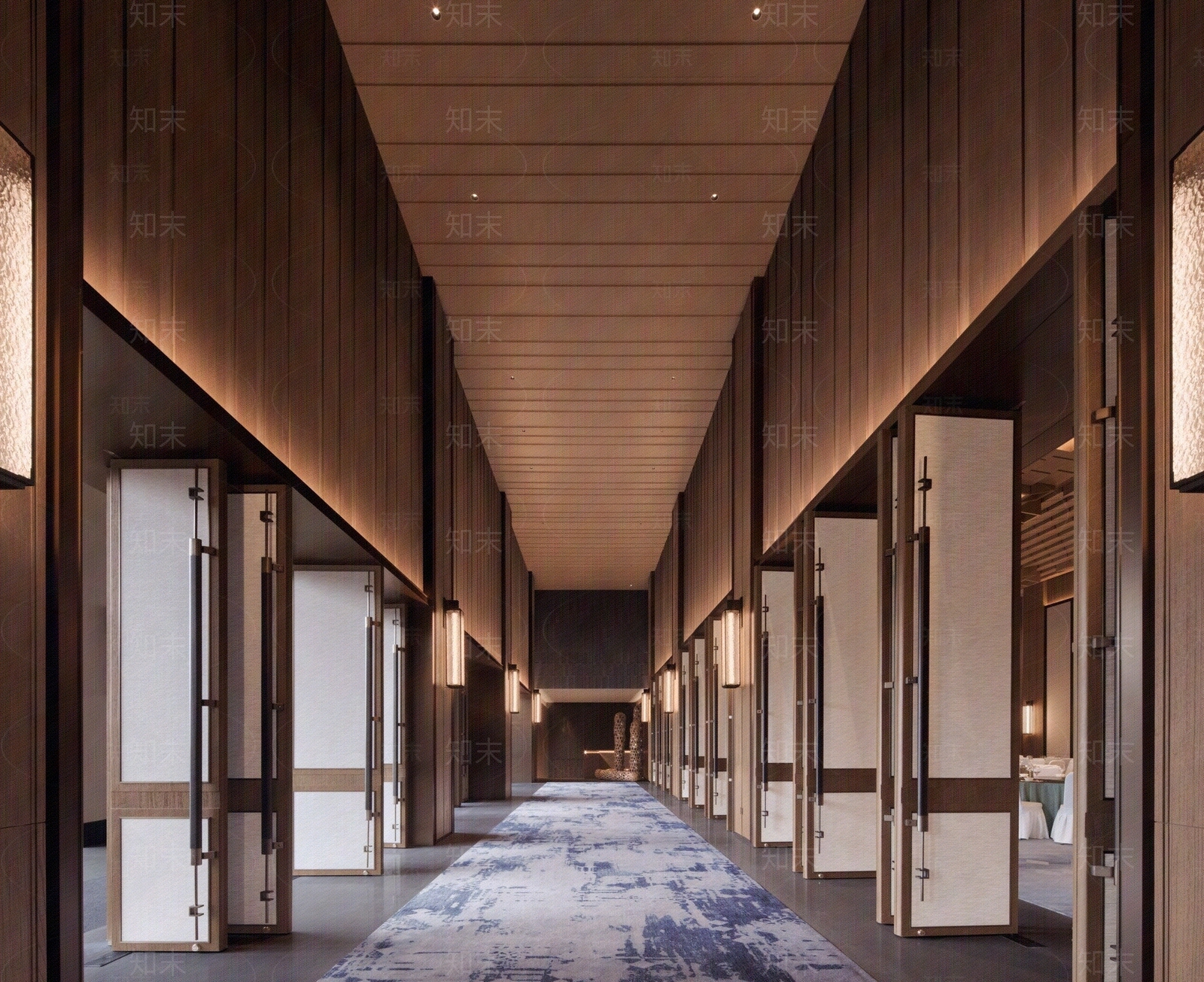 新中式轻奢酒店贴图下载【ID:1191155885】