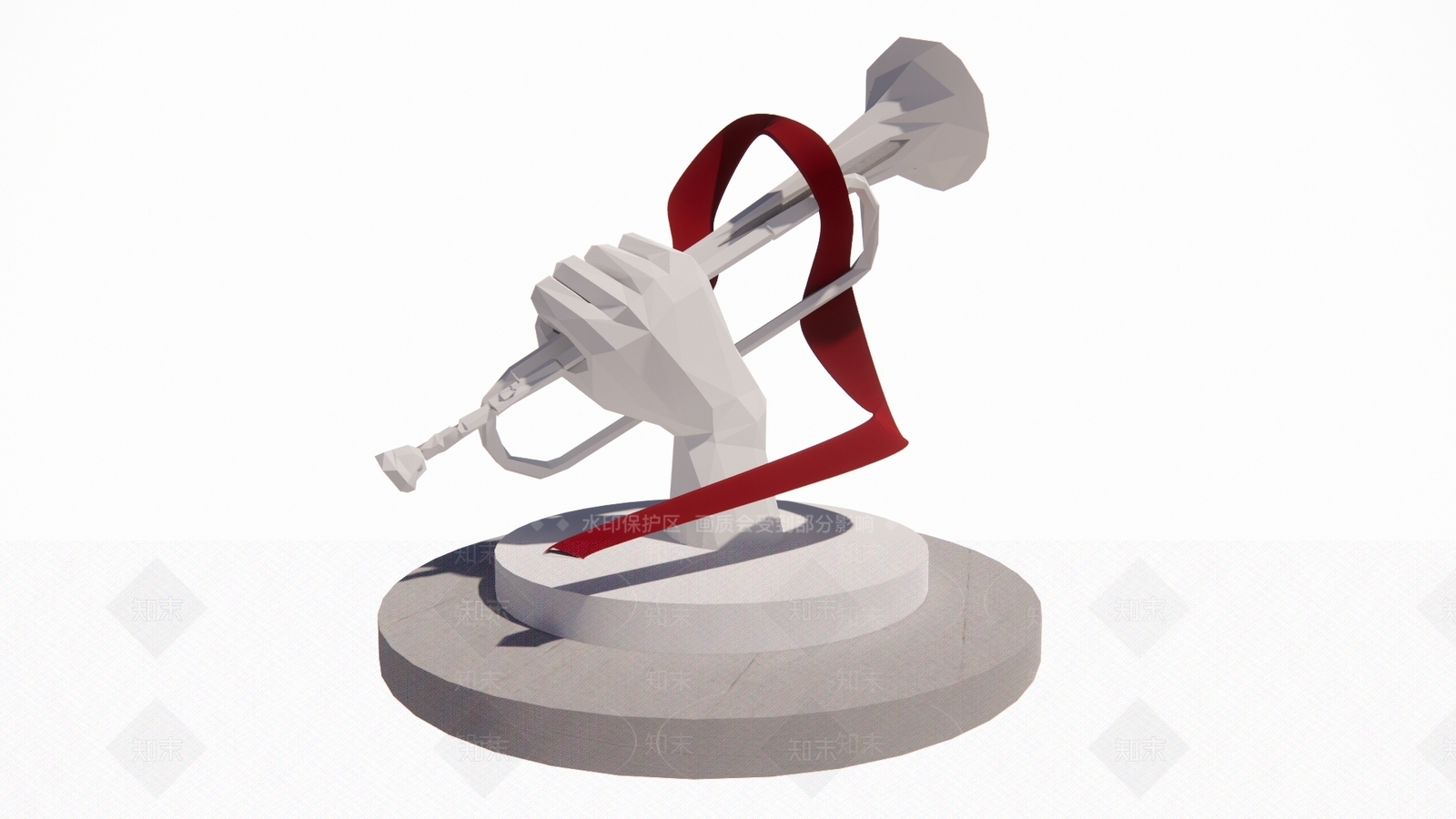 现代新中式艺术装置SU模型下载【ID:1191155949】