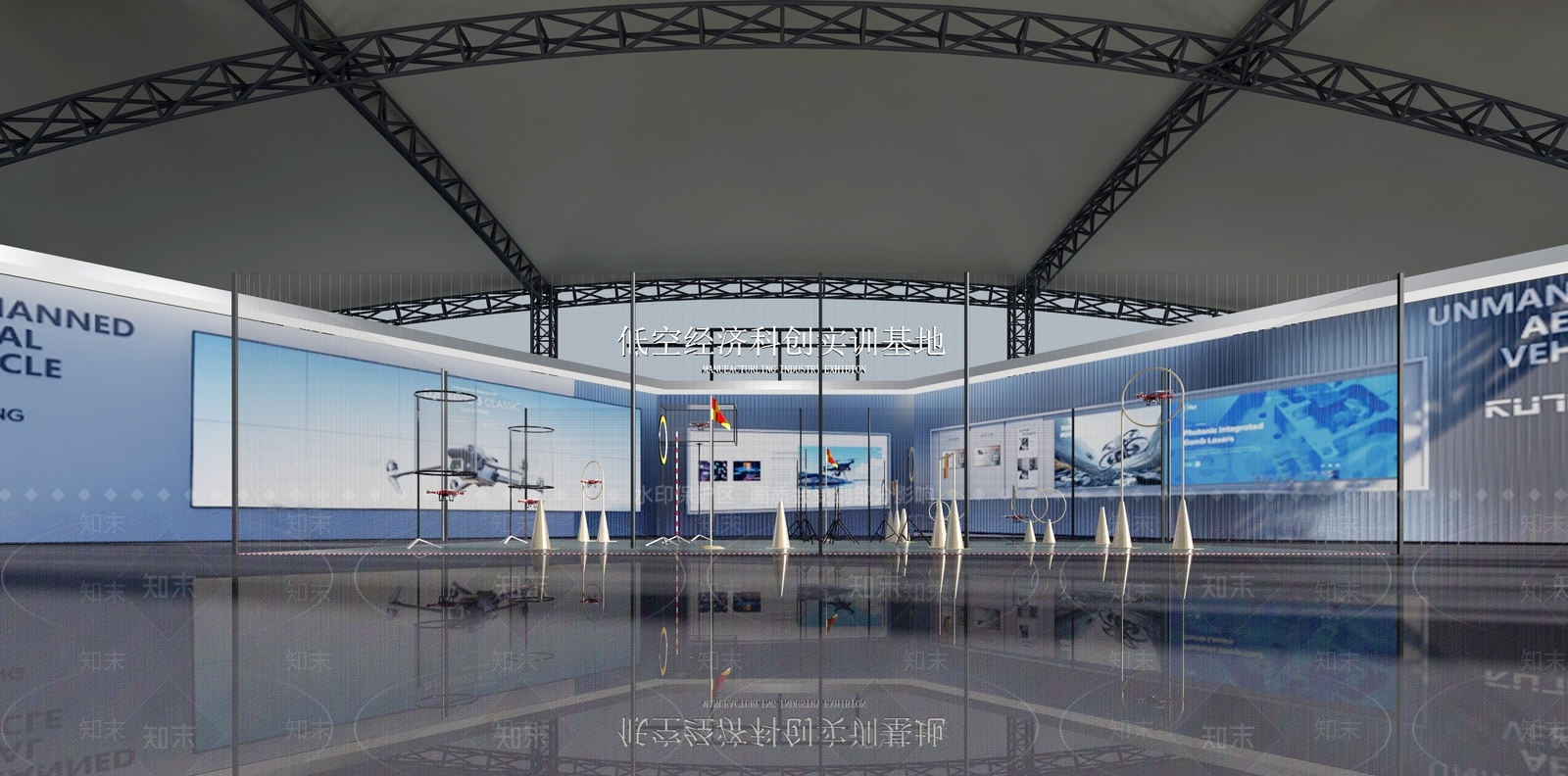 现代科技展厅3D模型下载【ID:1215095307】