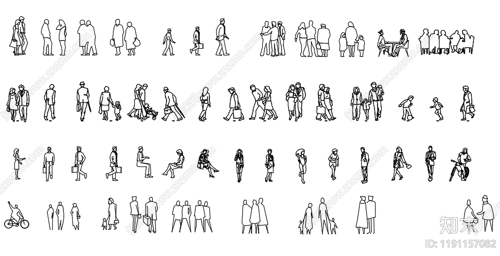 现代人物施工图下载【ID:1191157082】