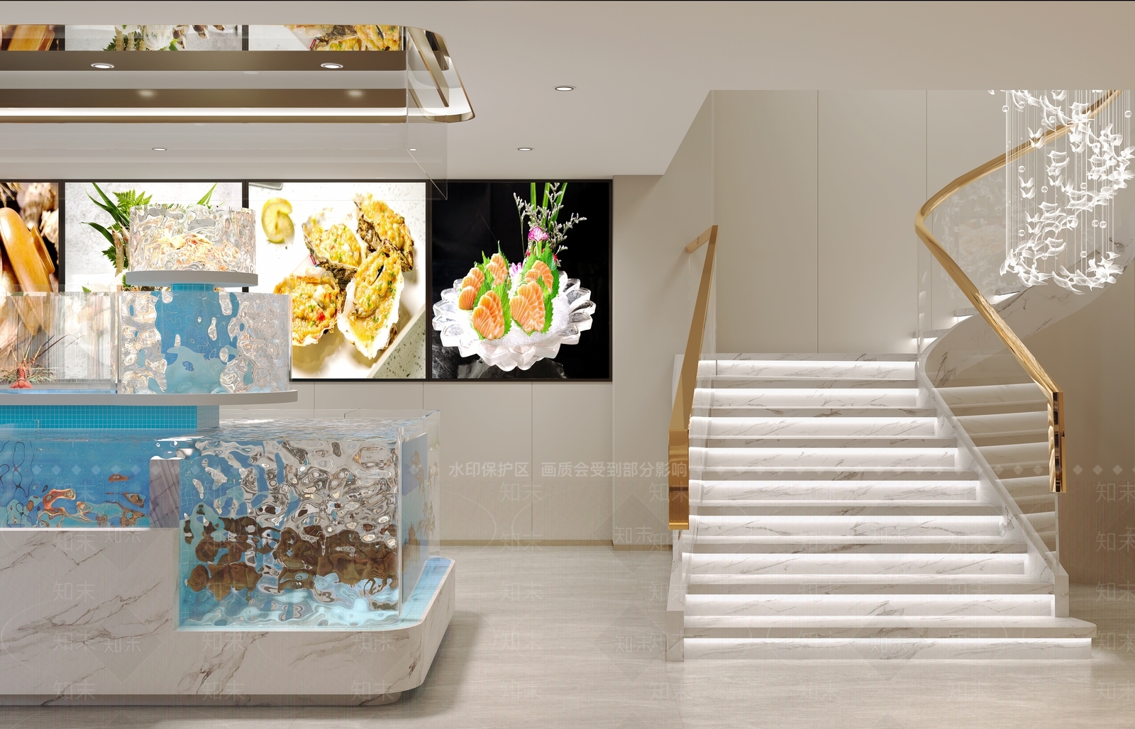 现代简约其他餐饮空间3D模型下载【ID:1191162896】