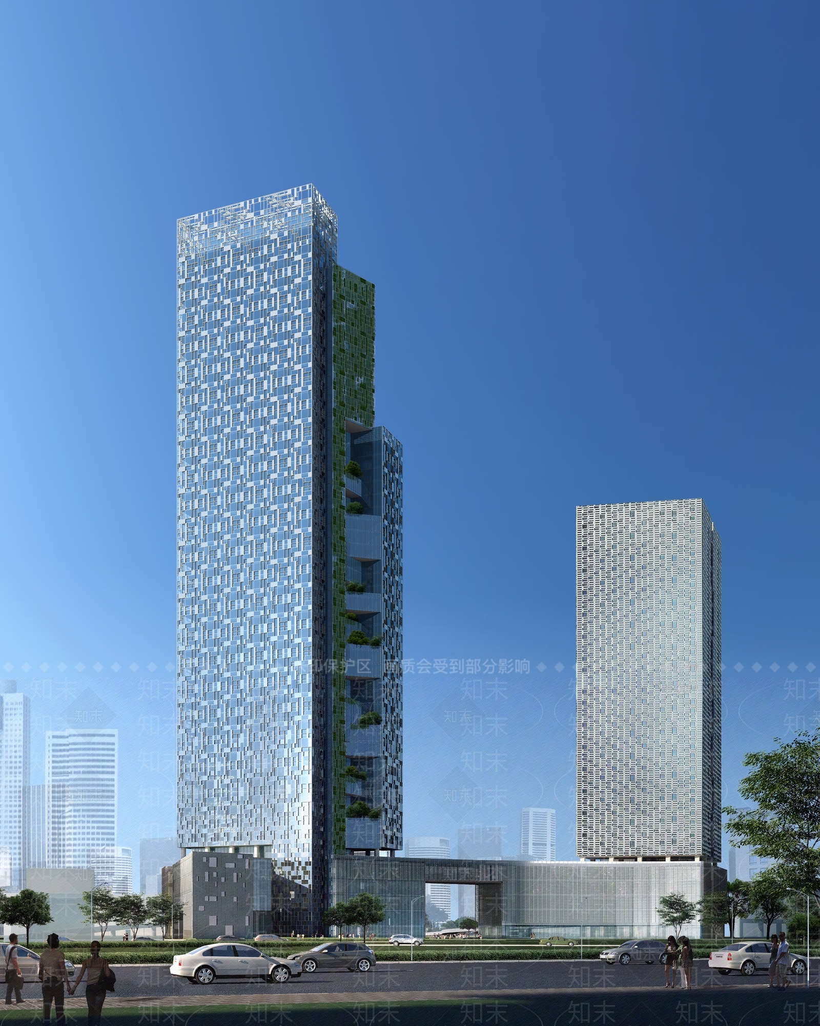 现代办公楼3D模型下载【ID:1191162930】