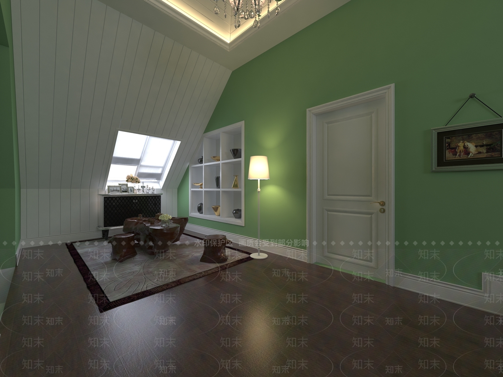 现代接待室3D模型下载【ID:1191163376】