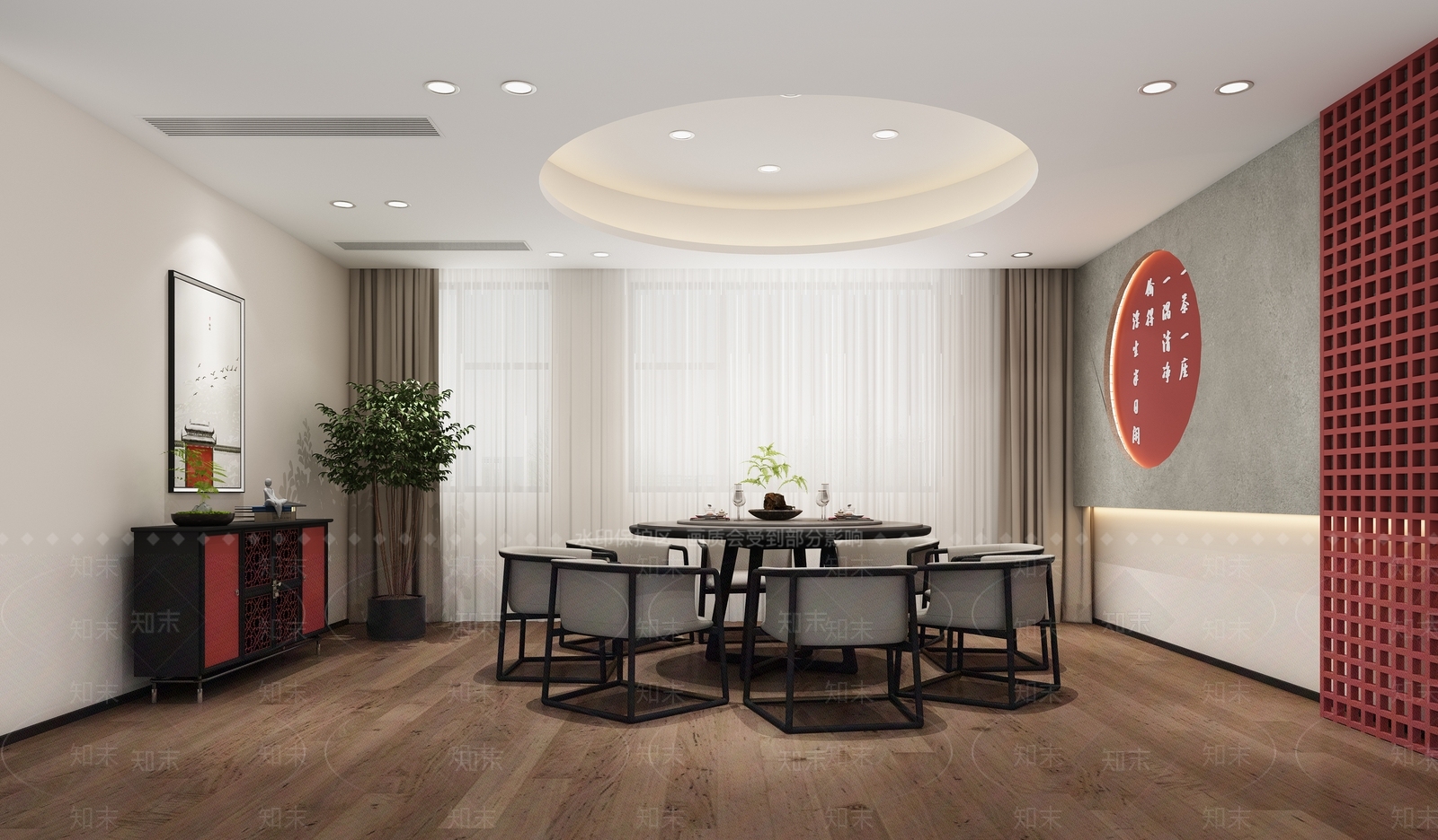 新中式包厢3D模型下载【ID:1191163660】