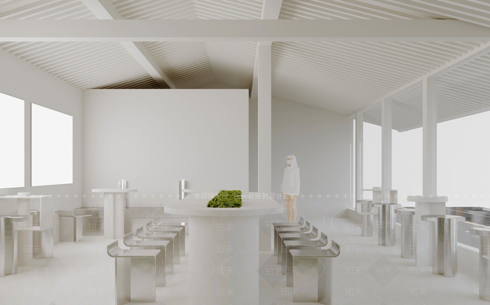 极简简约咖啡厅3D模型下载【ID:1191164990】