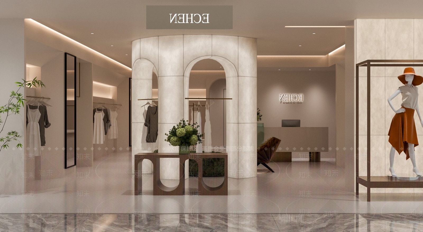 现代服装店SU模型下载【ID:1191163941】