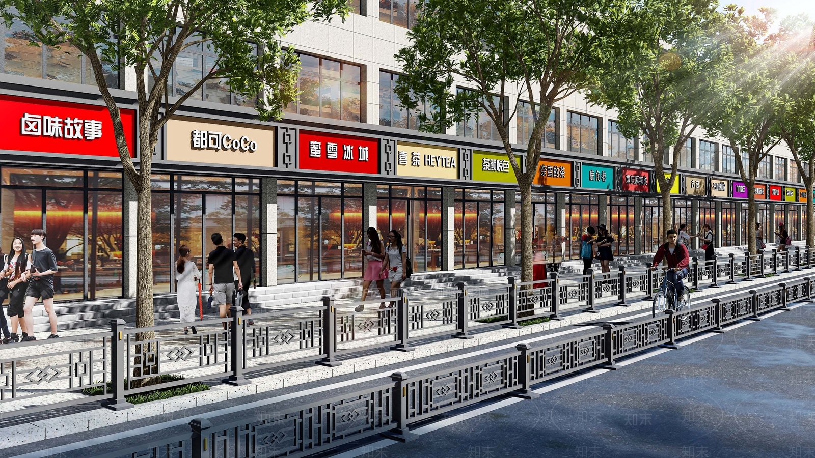 现代商业景观SU模型下载【ID:1191169065】