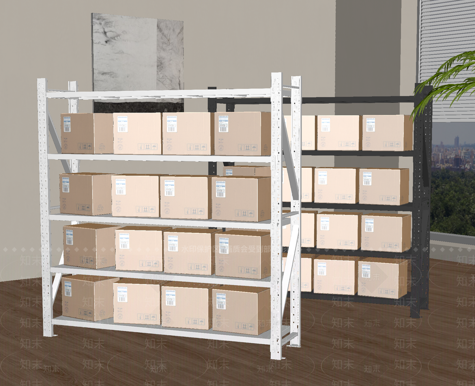 货架SU模型下载【ID:1191174548】