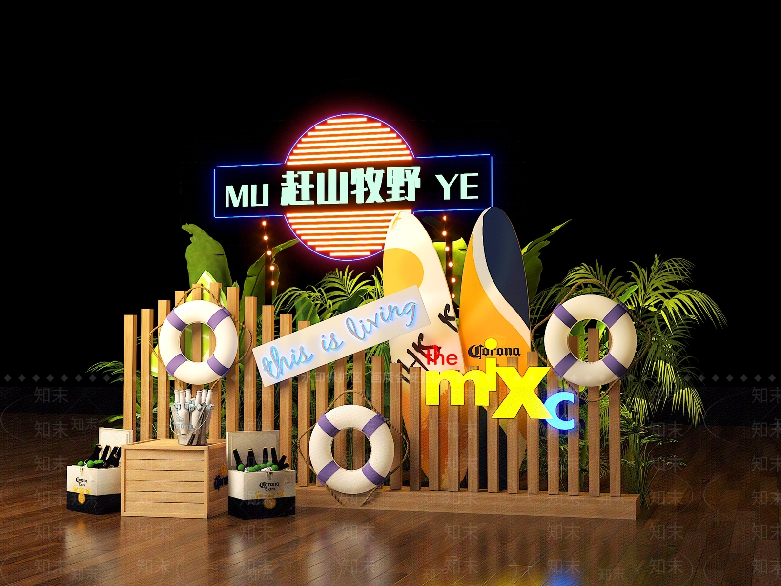 现代美陈3D模型下载【ID:1191176085】