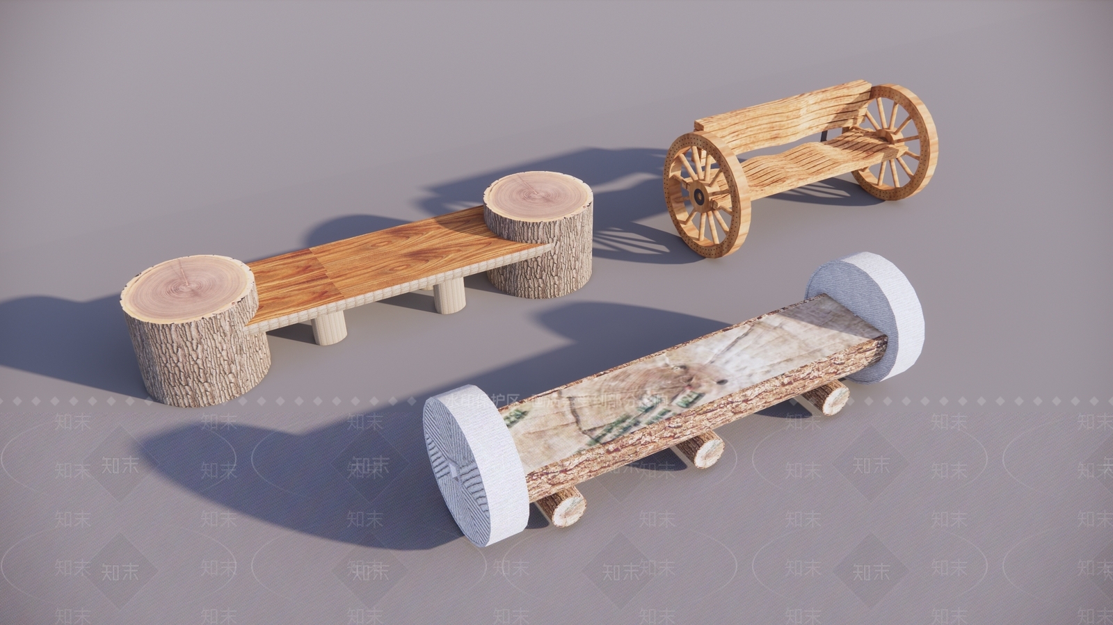 中式乡村原生态座椅SU模型下载【ID:1191176774】