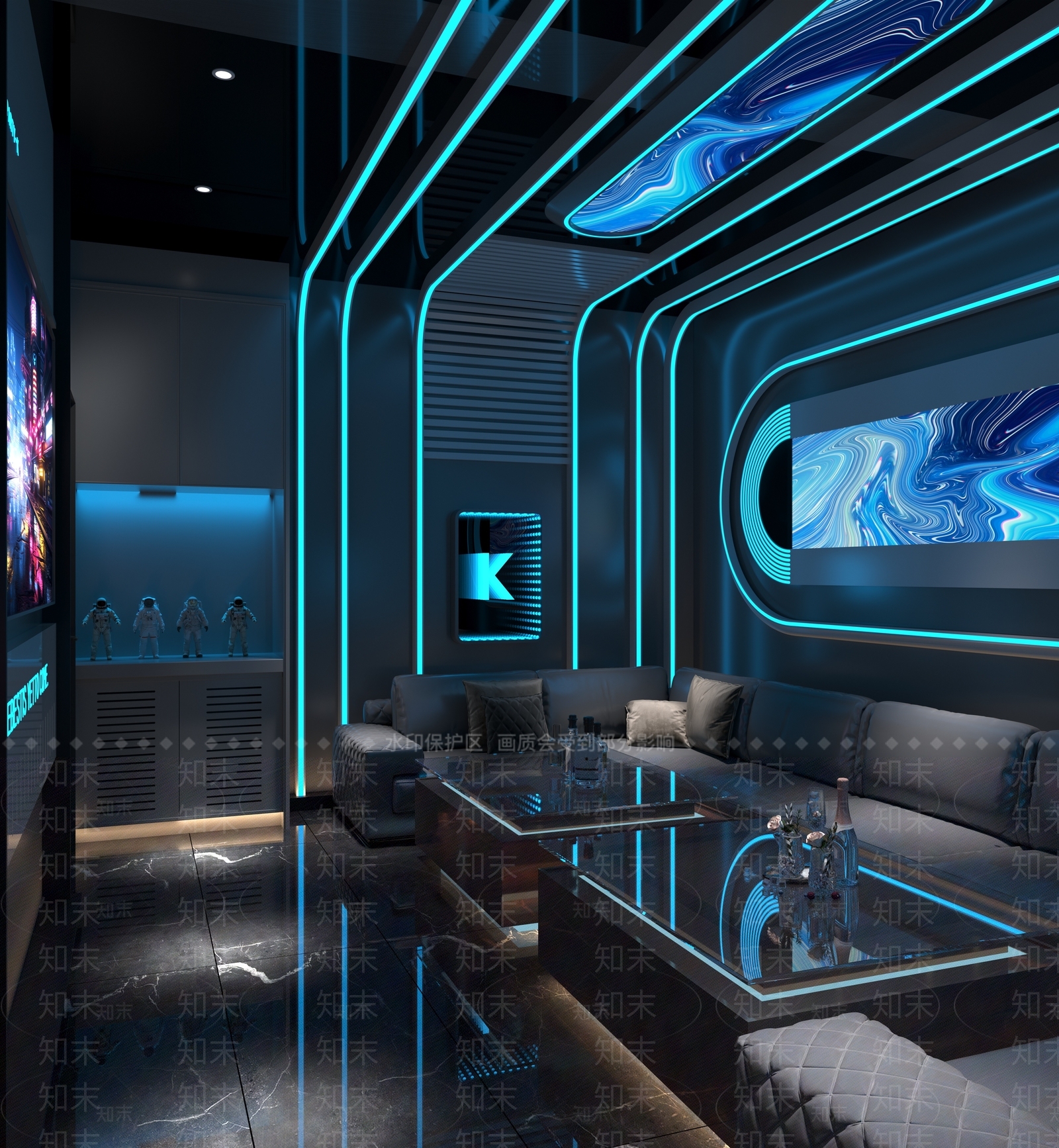 现代酒吧3D模型下载【ID:1215095648】