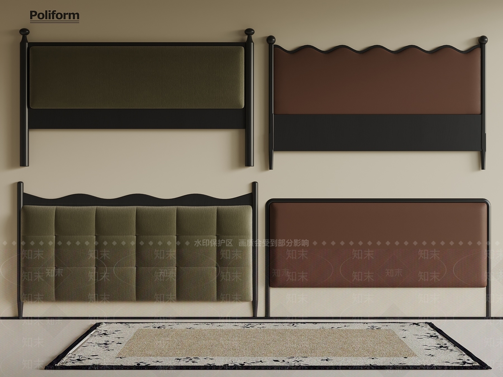 法式软包3D模型下载【ID:1191179645】