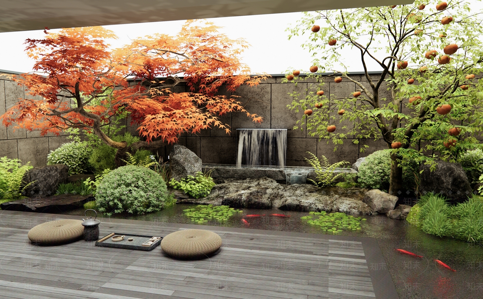 日式庭院3D模型下载【ID:1191180728】