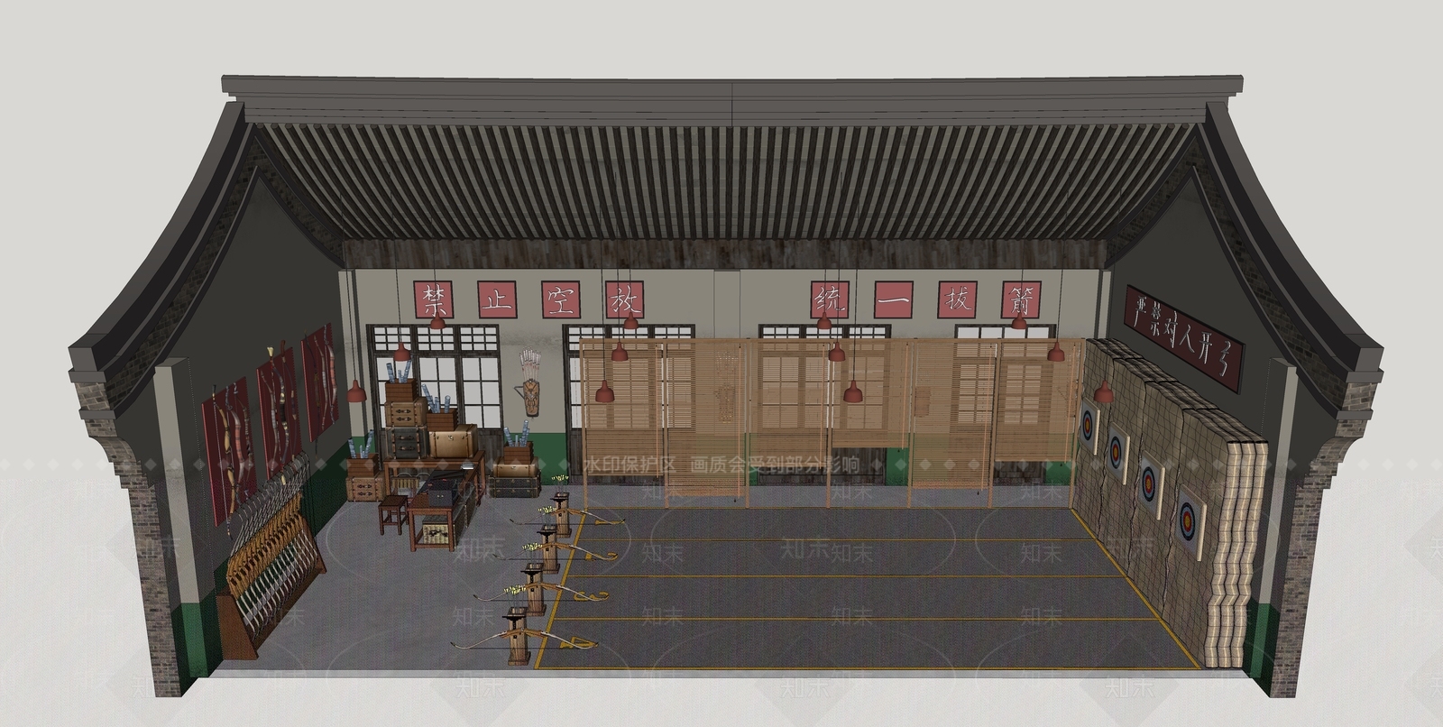 现代其他店铺SU模型下载【ID:1191183613】