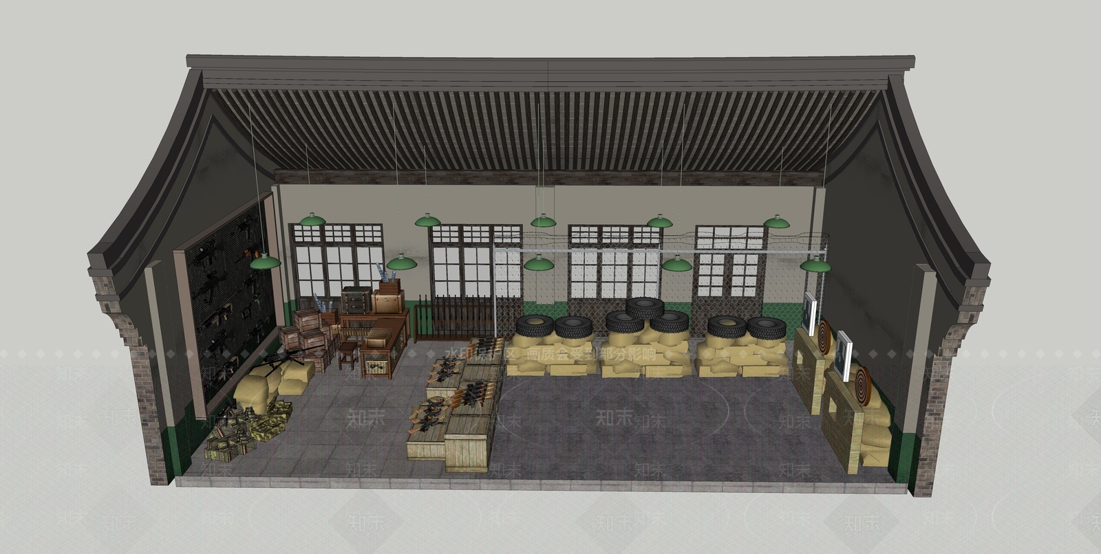 现代其他店铺SU模型下载【ID:1191183814】